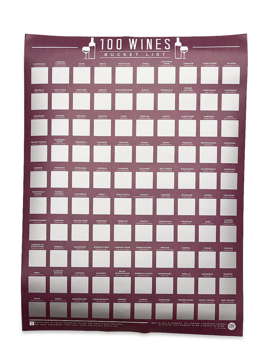 Gift Republic - 100 Wines - kalender & notizbücher - red - 1