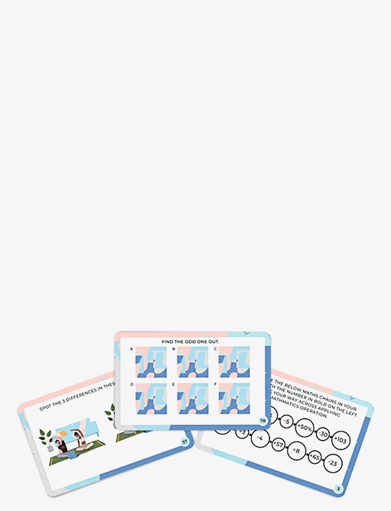 Gift Republic - Kort Mindfullness tankenötter - kaardimängud - blue - 0