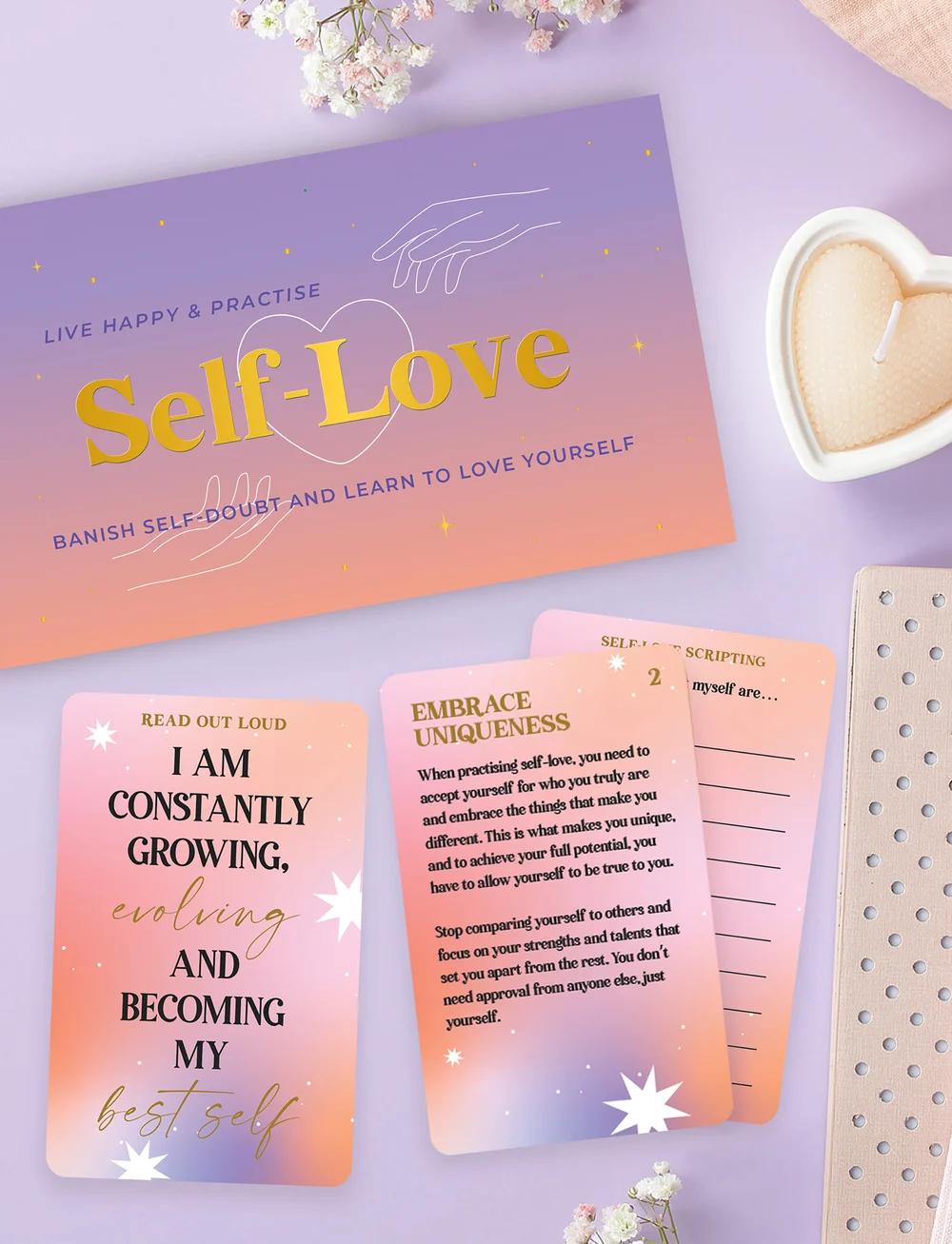 Gift Republic - Cards Self-love - sorteren op prijs - purple - 2
