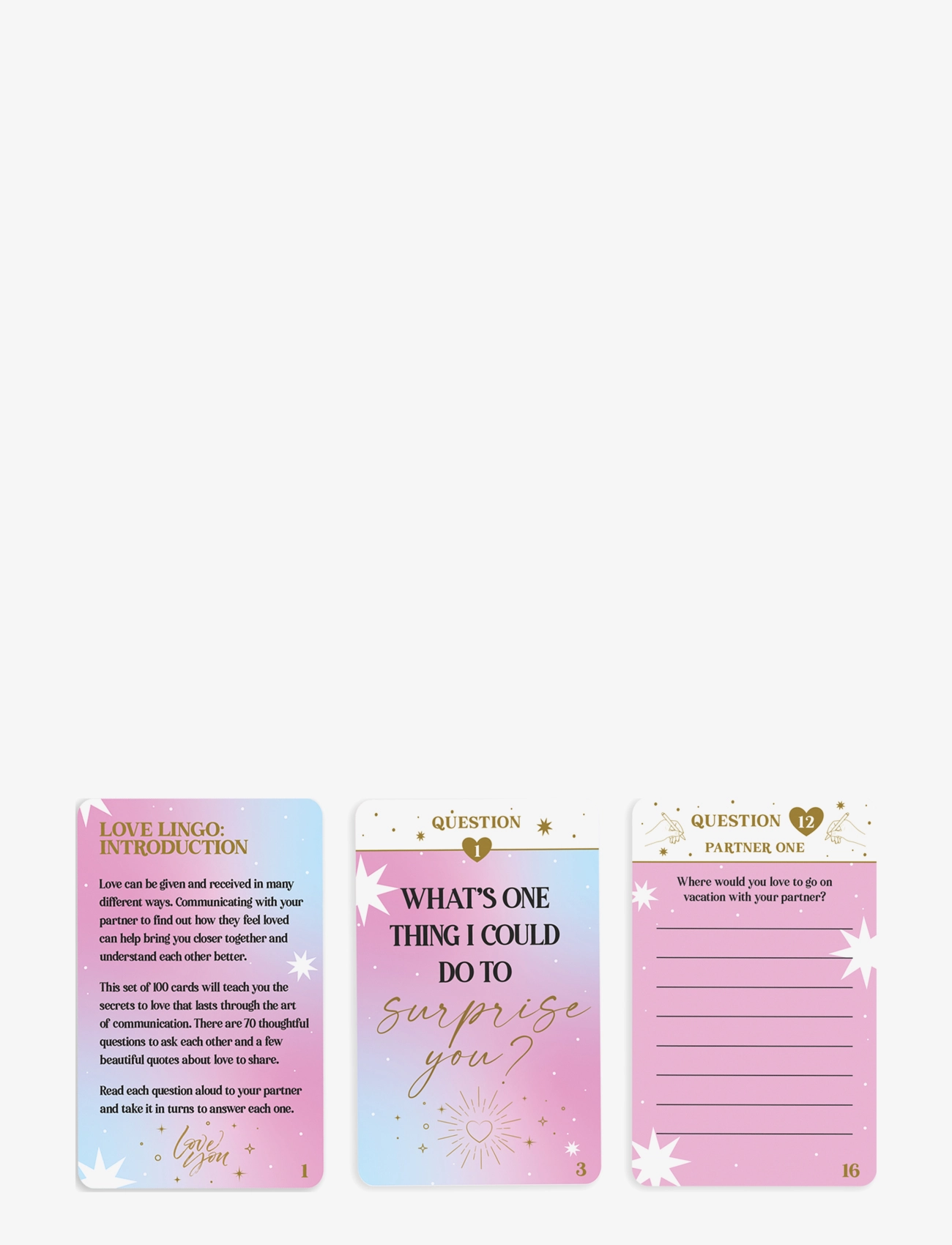 Gift Republic - Cards Love Lingo - pink - 1