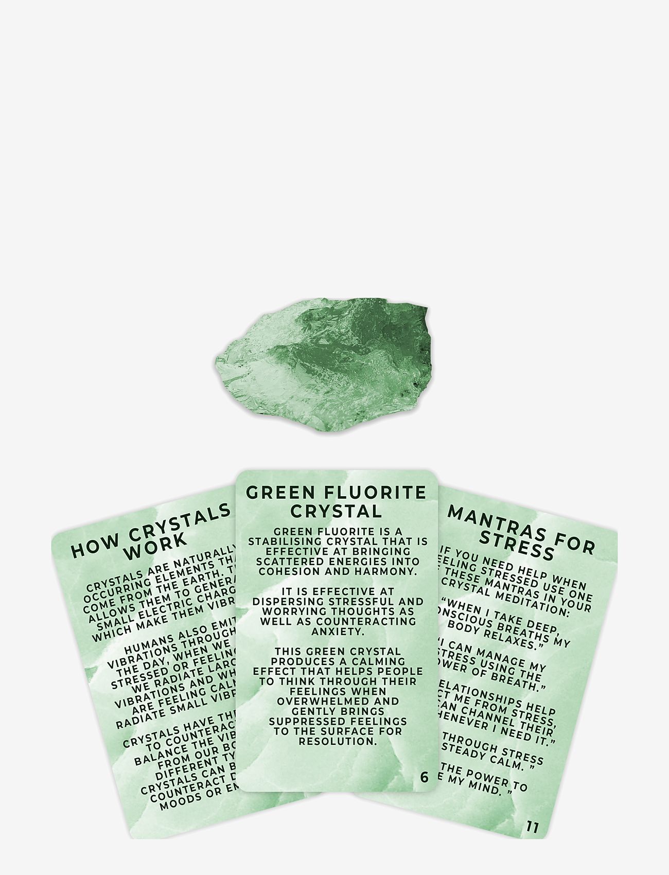 Gift Republic - Crystal Healing Kit Stress Les - madalaimad hinnad - green - 1