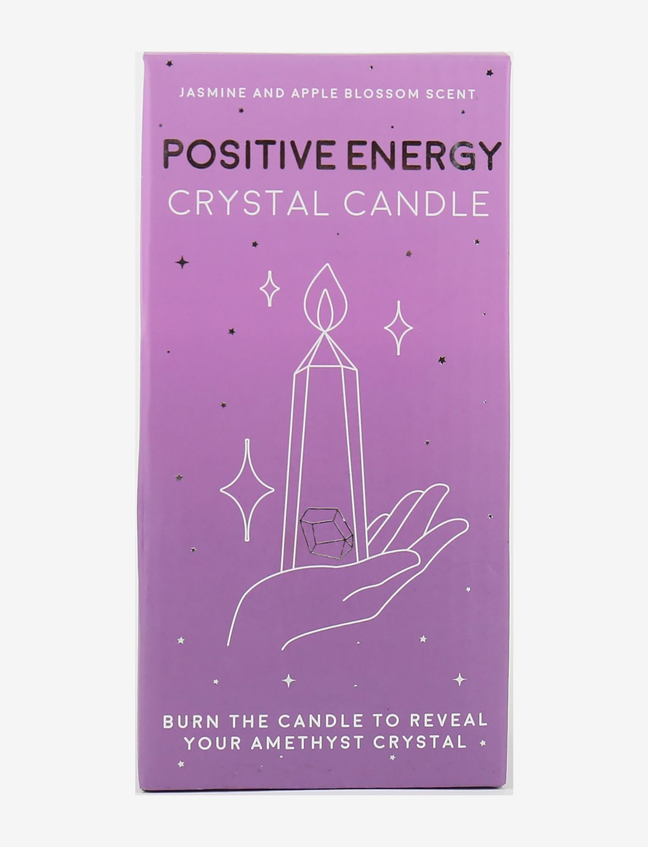 Gift Republic - Crystal Candle - Positivity - purple - 1