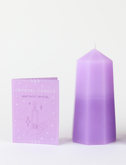 Gift Republic - Crystal Candle - Positivity - taper candles - purple - 2
