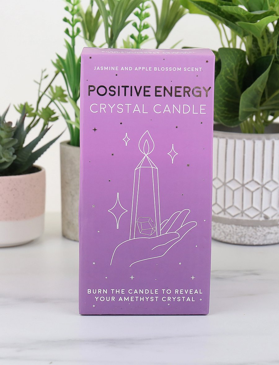 Gift Republic - Crystal Candle - Positivity - die niedrigsten preise - purple - 3