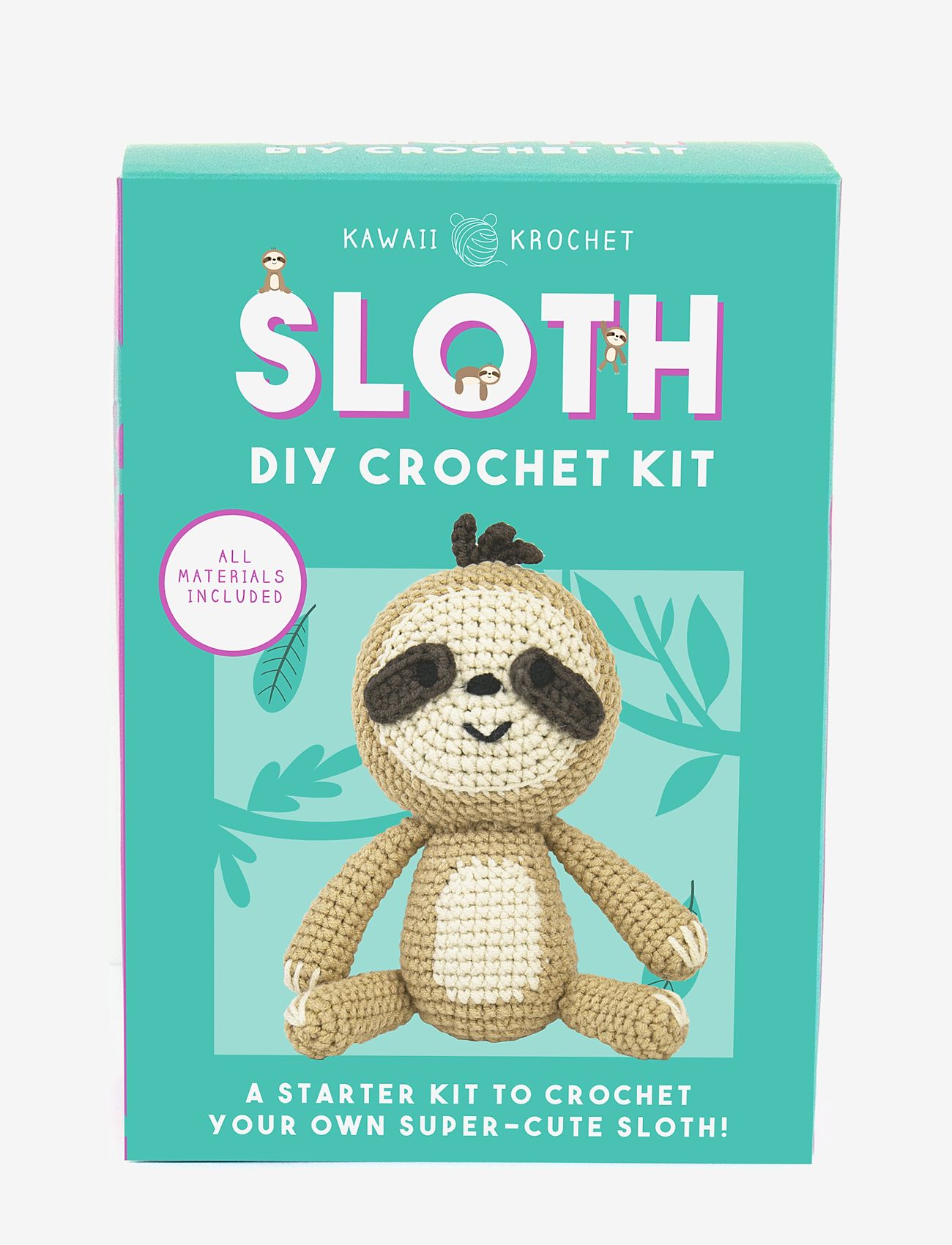 Gift Republic - DIY Crochet Sloth - lägsta priserna - beige - 0