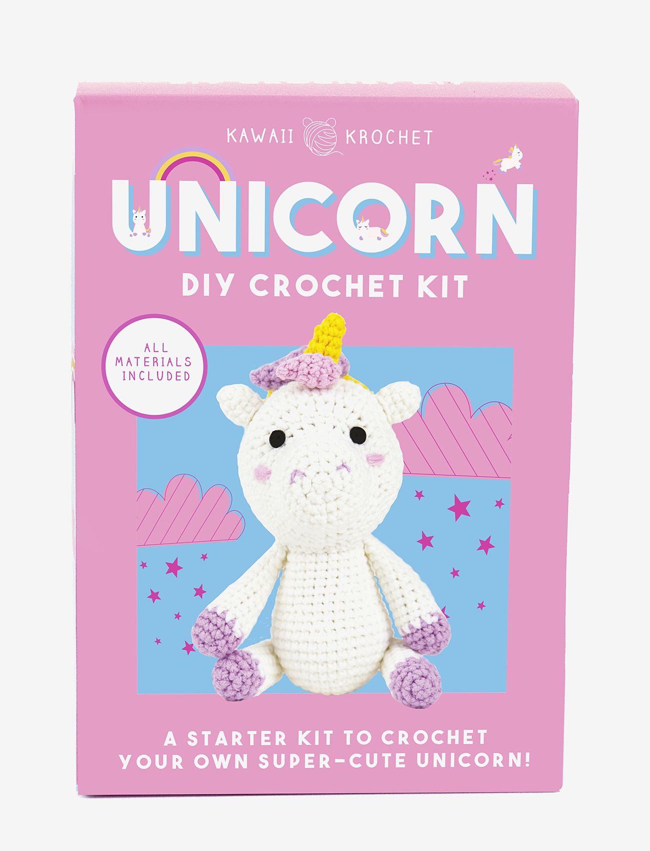 Gift Republic - DIY Crochet Unicorn - najniższe ceny - white - 0