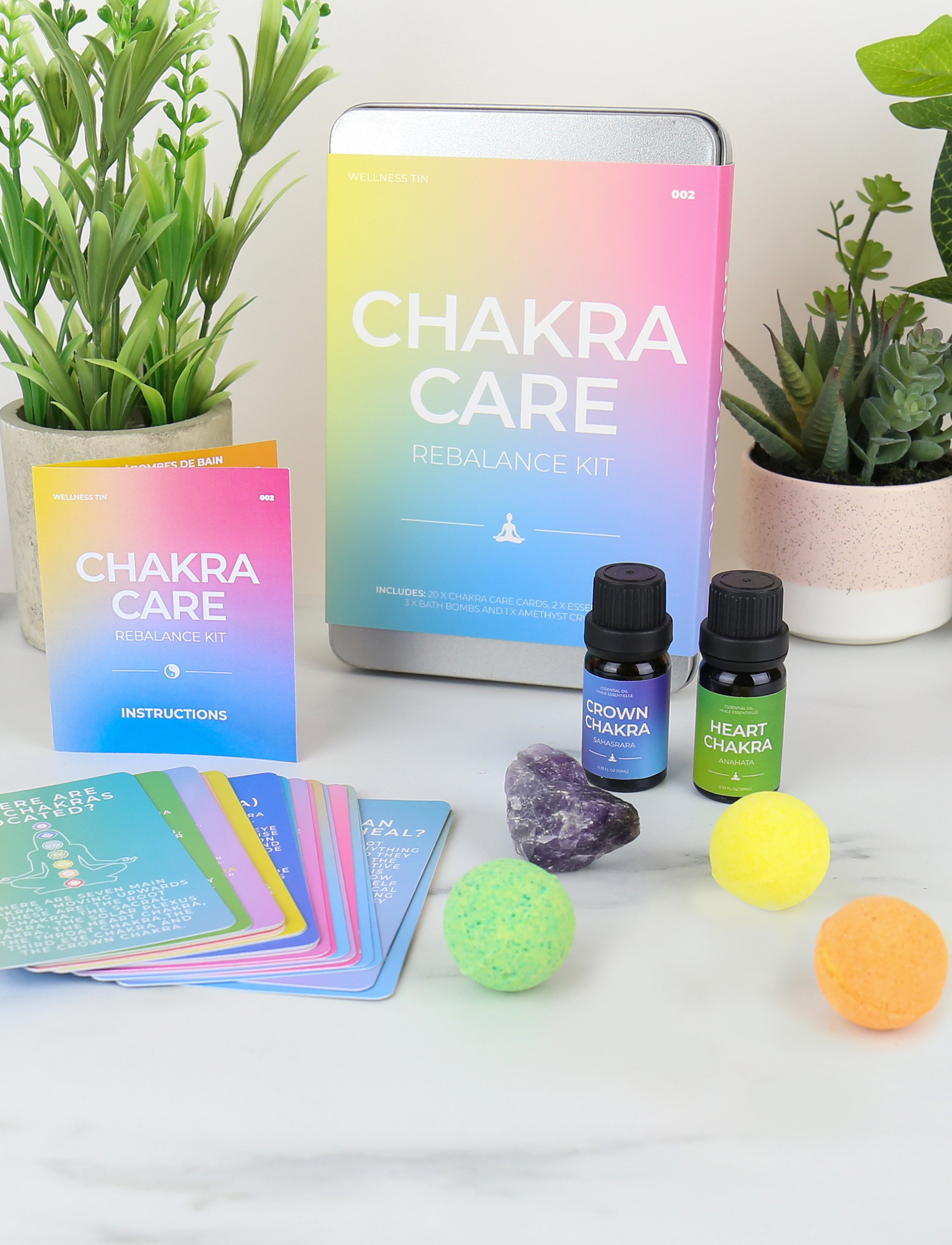 Gift Republic Wellness Tins Chakra Care, One Size, Puzzles & Games, Mehrfarbig/gemustert - Homeware