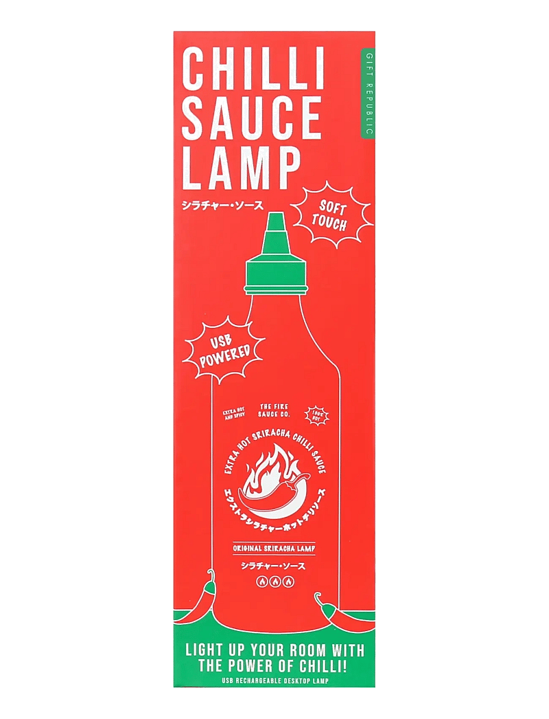 Gift Republic - Lampa Chilisauce - tischlampen - red - 2