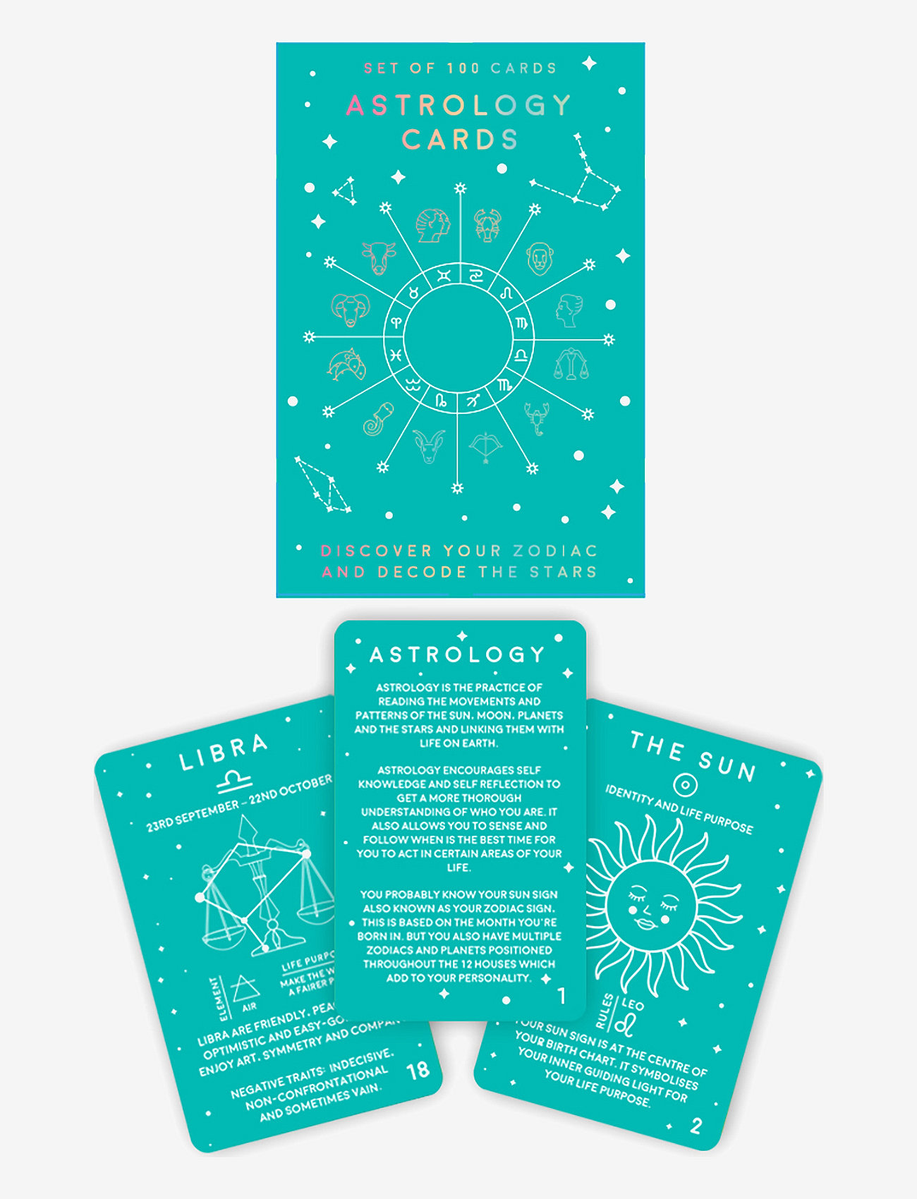 Gift Republic - Cards Astrology - green - 2