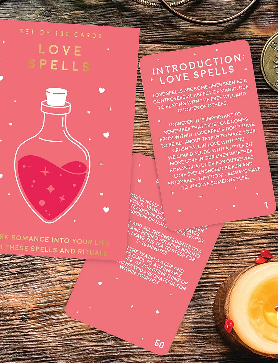Gift Republic - Cards Love Spells - spiele - pink - 0