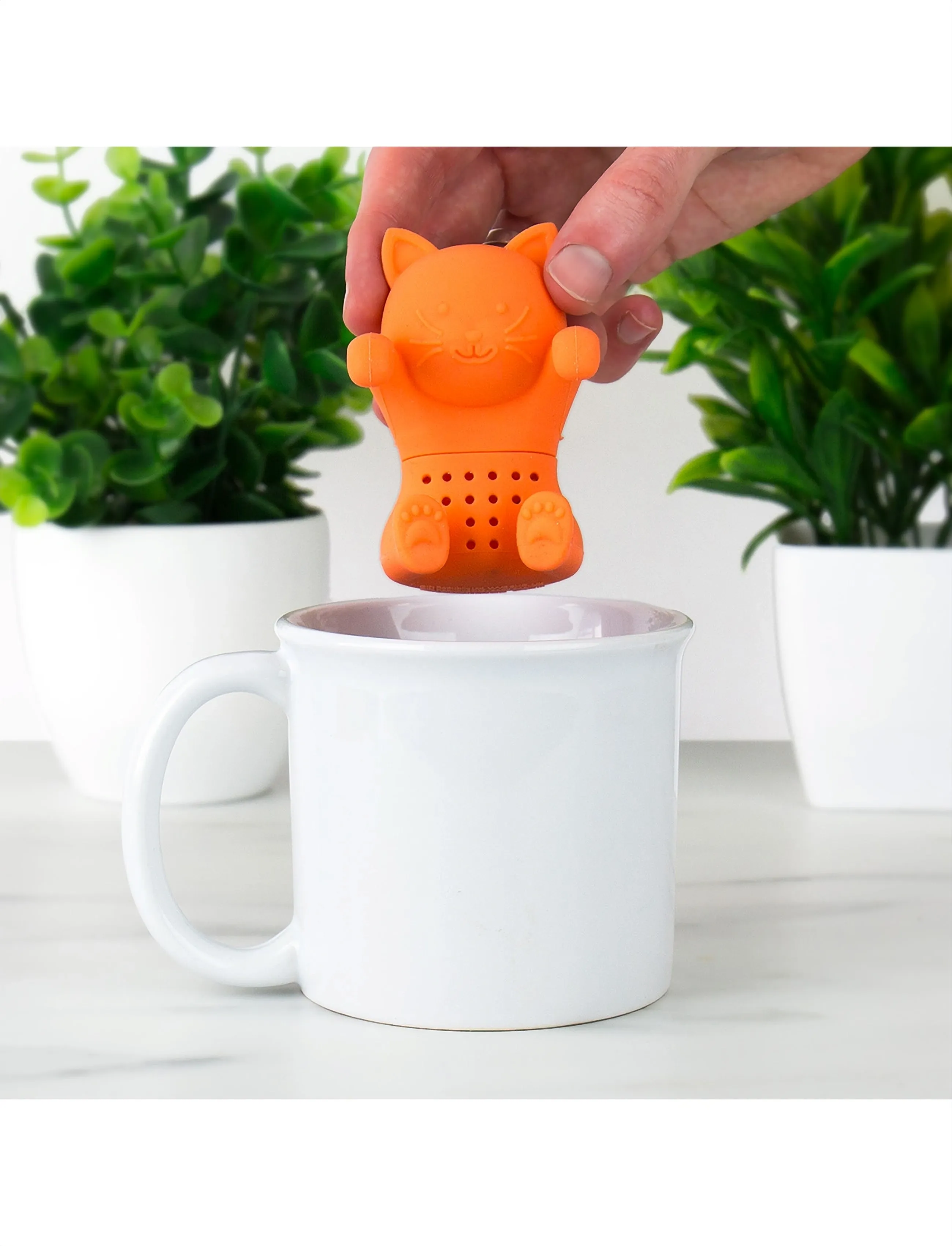 Gift Republic Kitea Te Infusion, One Size, Tea & Coffee Accessories, Orange - Filters Strainers, Homeware