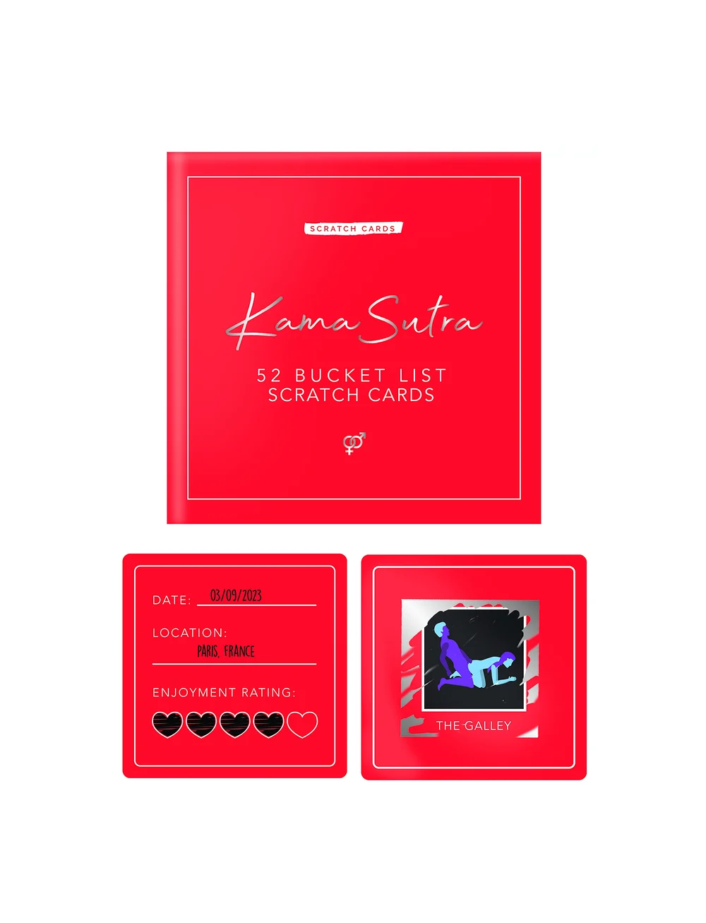 Gift Republic - Scratch Cards Kama Sutra - nach preis einkaufen - red - 2