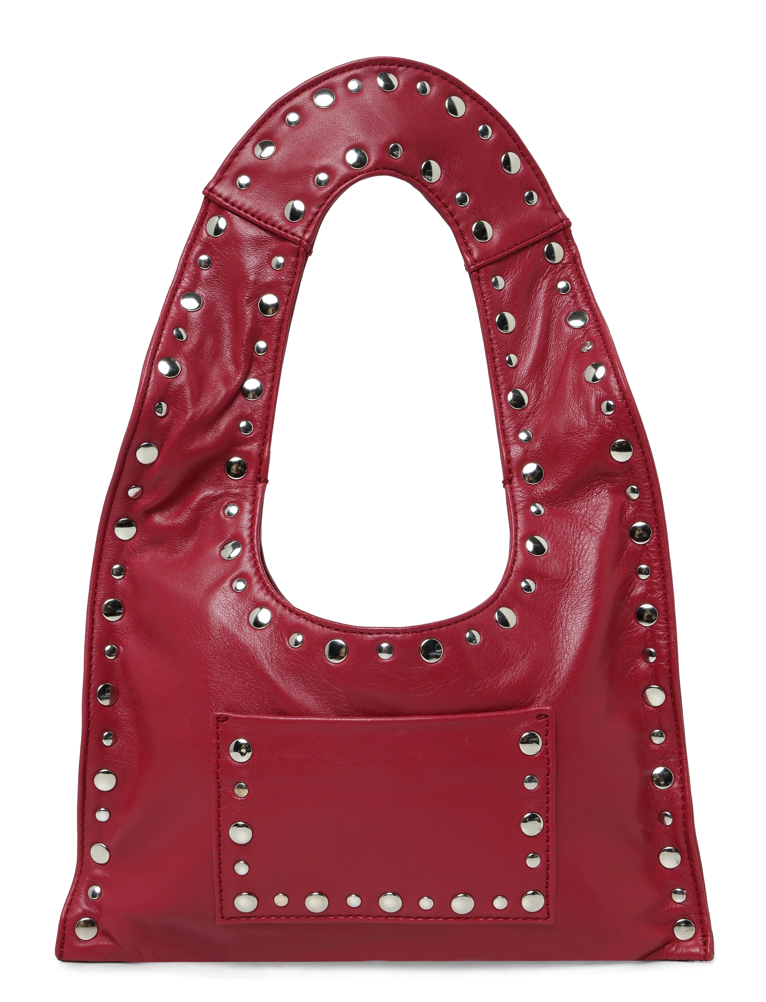 Gimaguas Mini Franca Studded Shoulder Bag, One Size, Bags, Rot - Small Bags-crossbody Frauen