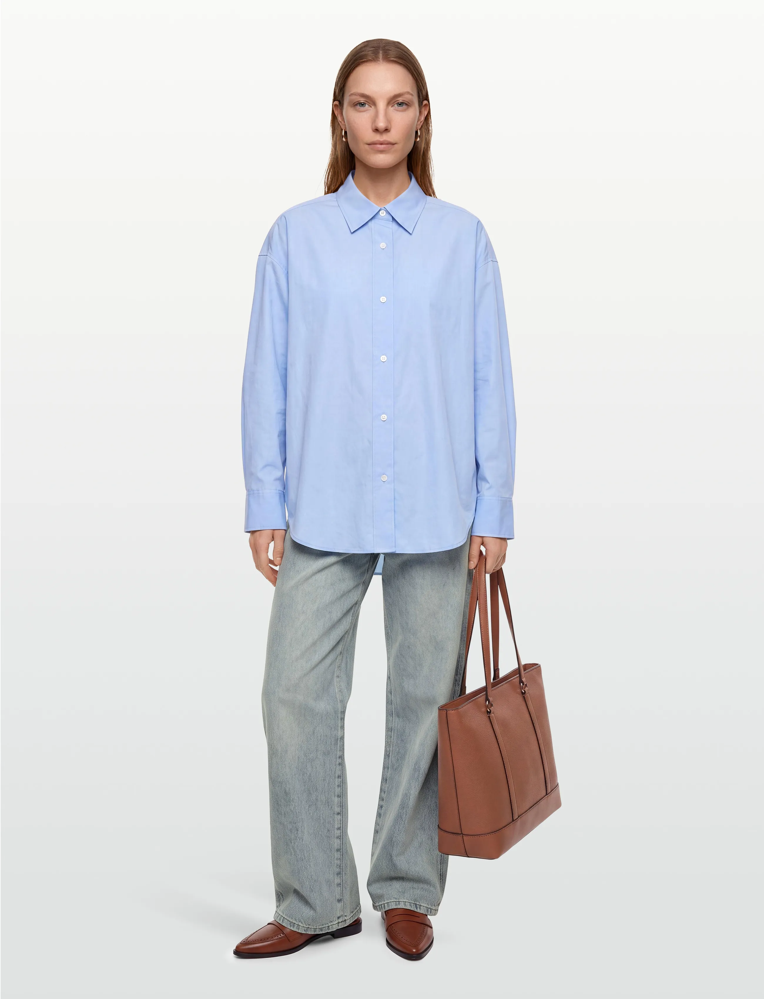 Gimaguas Baggy Trousers, Kvinder, Baggy Jeans, Blå, Str: 36