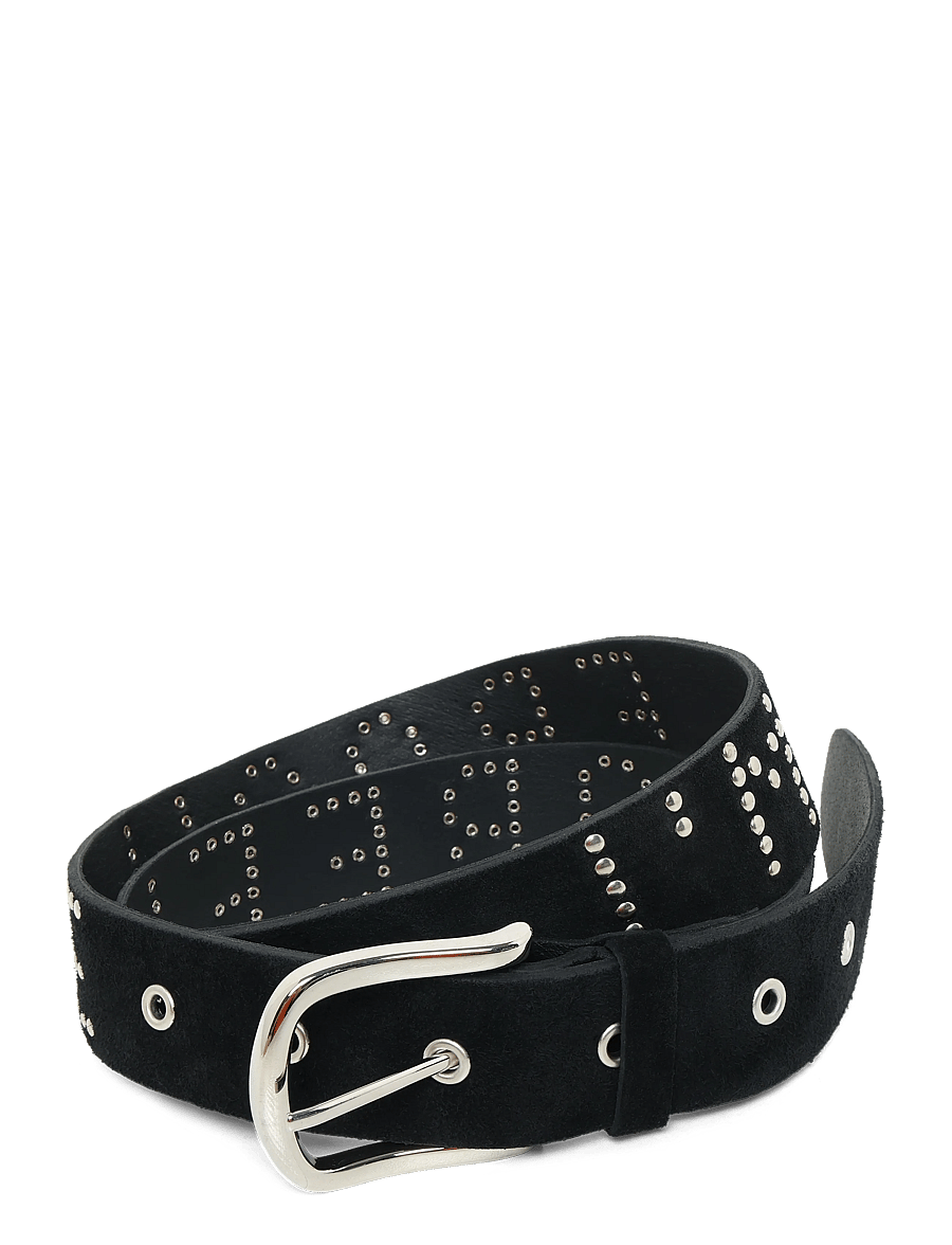 Gimaguas - Fragile Suede Belt - ledergürtel - black - 0