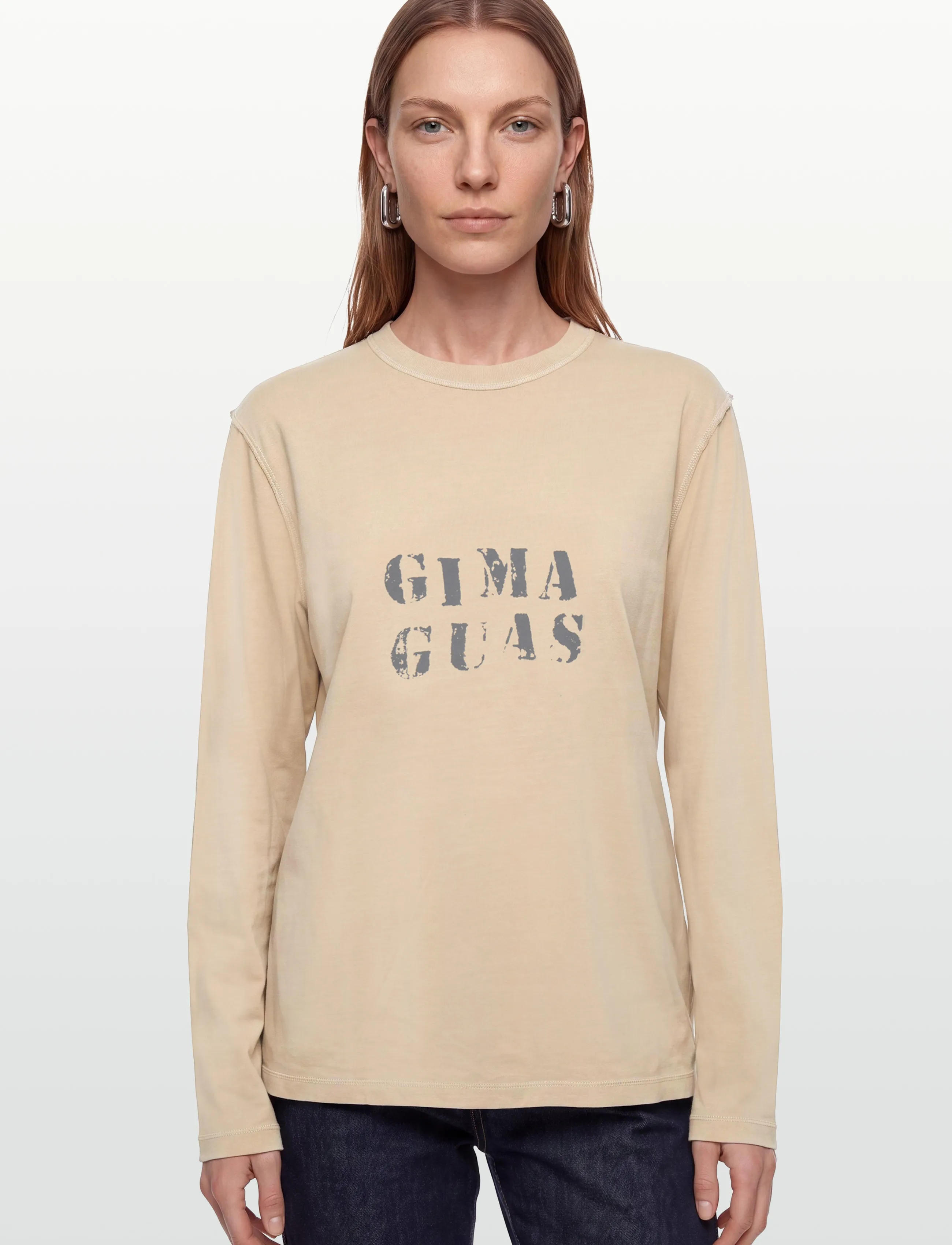 Gimaguas - Gima Long Sleeve T Shirt - pikkade varrukatega topid - beige - 3