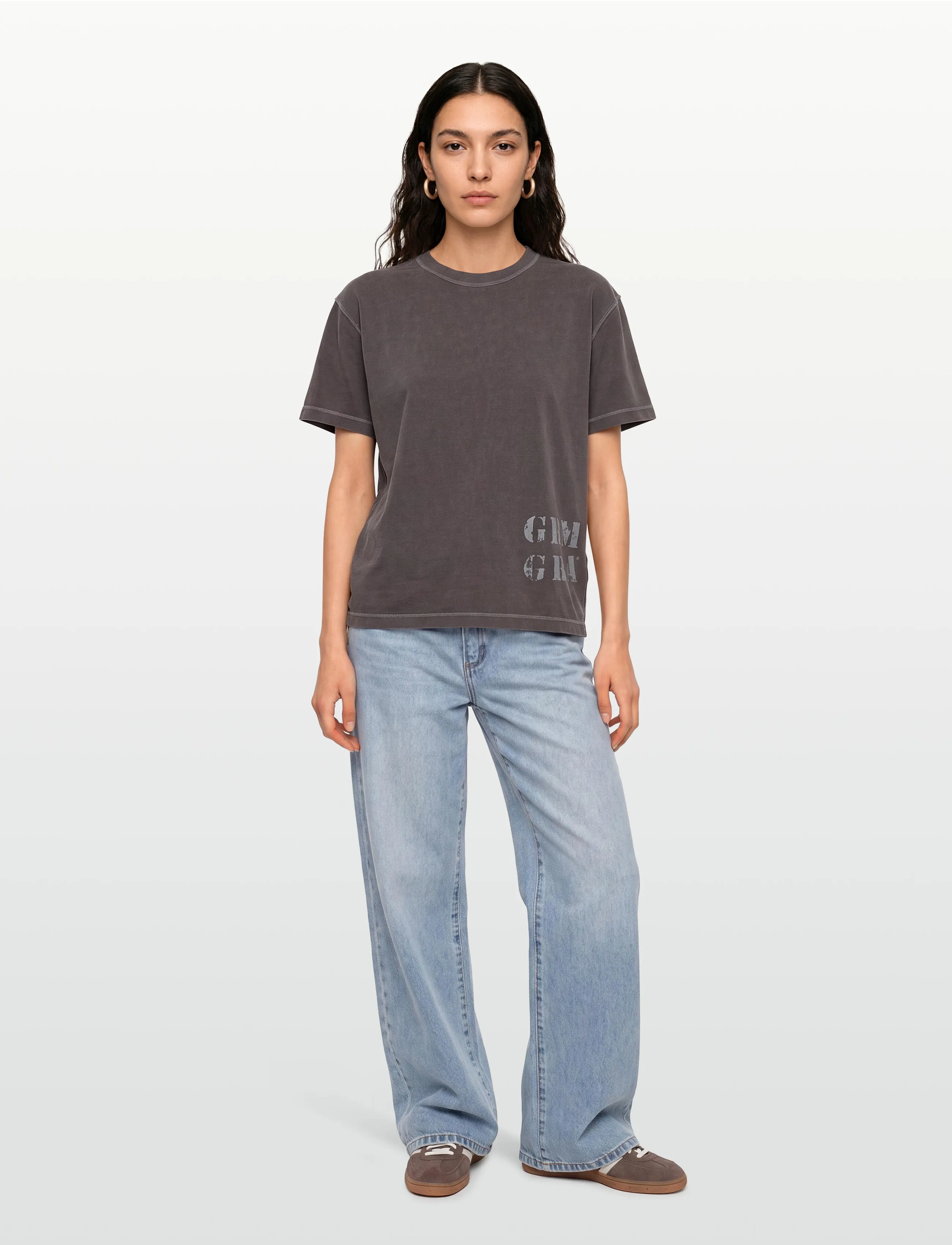 Gimaguas Gima Short Sleeve T-Shirt, S, Brown, T-Shirts & Toppe > Kortærmede, Dame