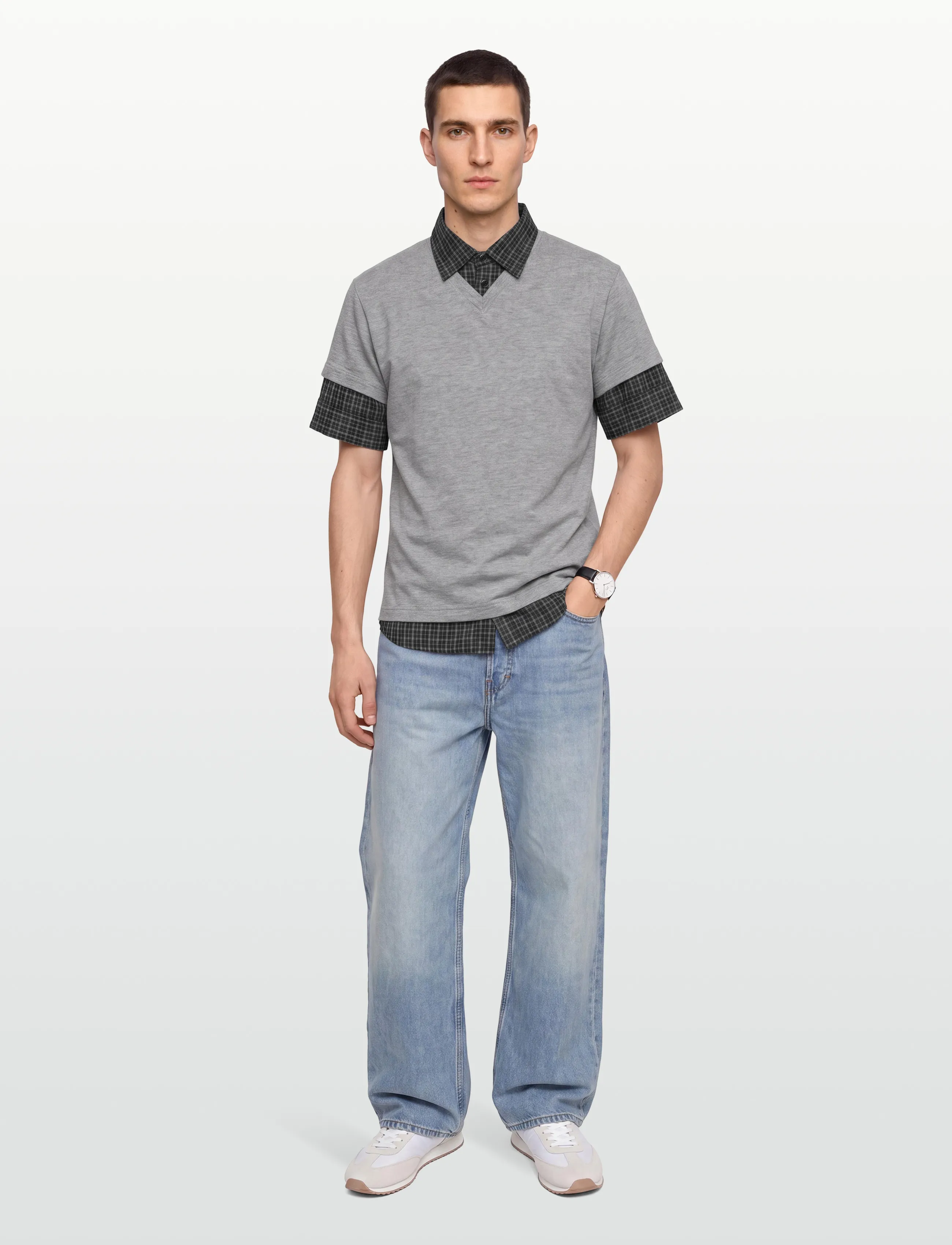 Gimaguas Mauri Polo, XS, T-shirts & Oberteile, Grau - Short-sleeved, Frauen