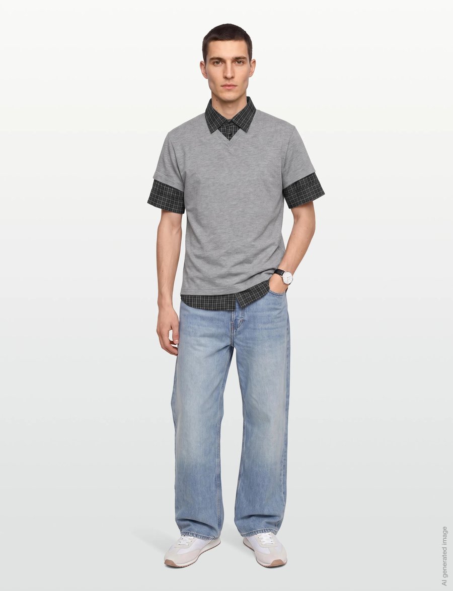 Gimaguas - Mauri Polo - kurzärmelig - grey - 0