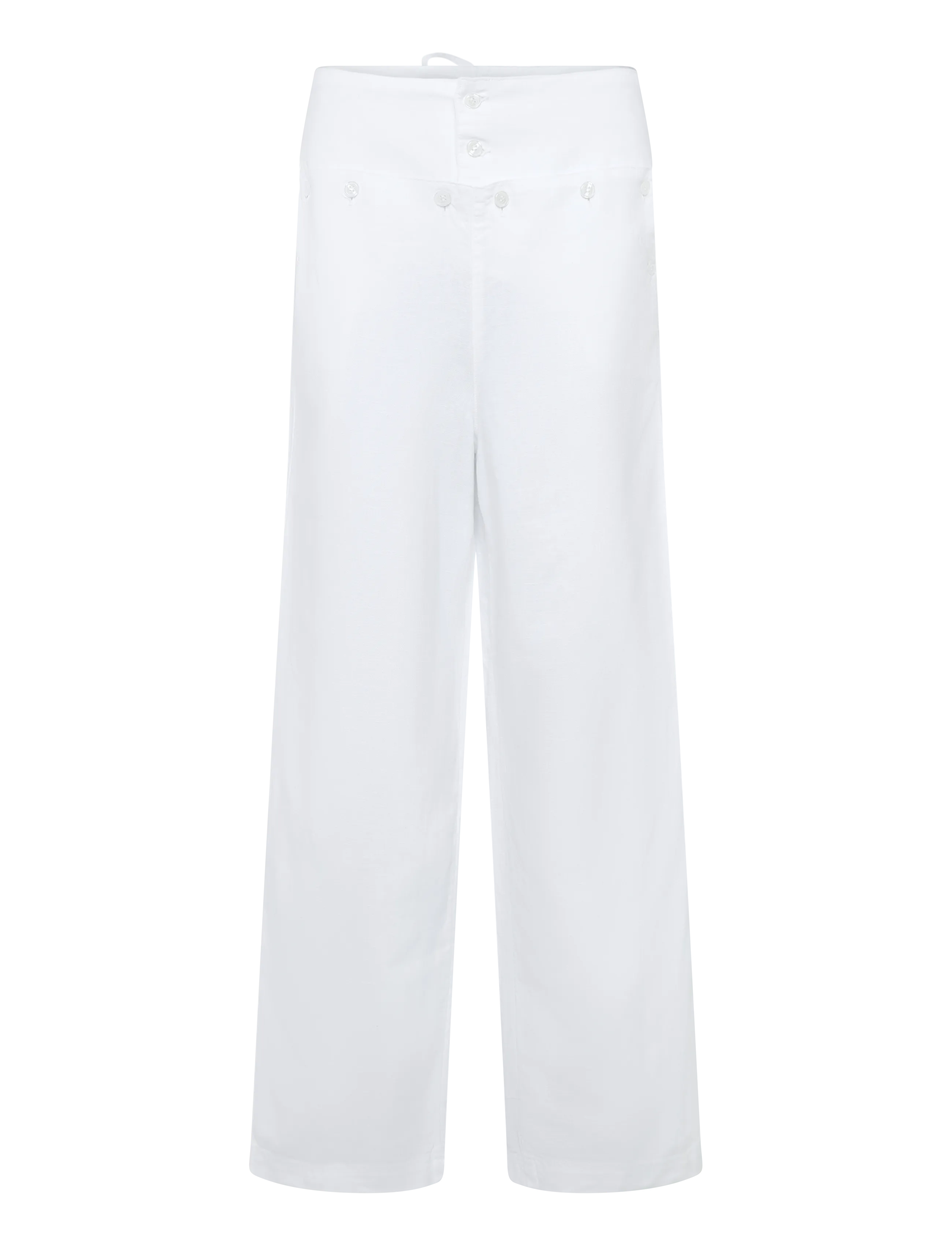 Gimaguas Anna Trousers - Transitional Layering - WHITE / white
