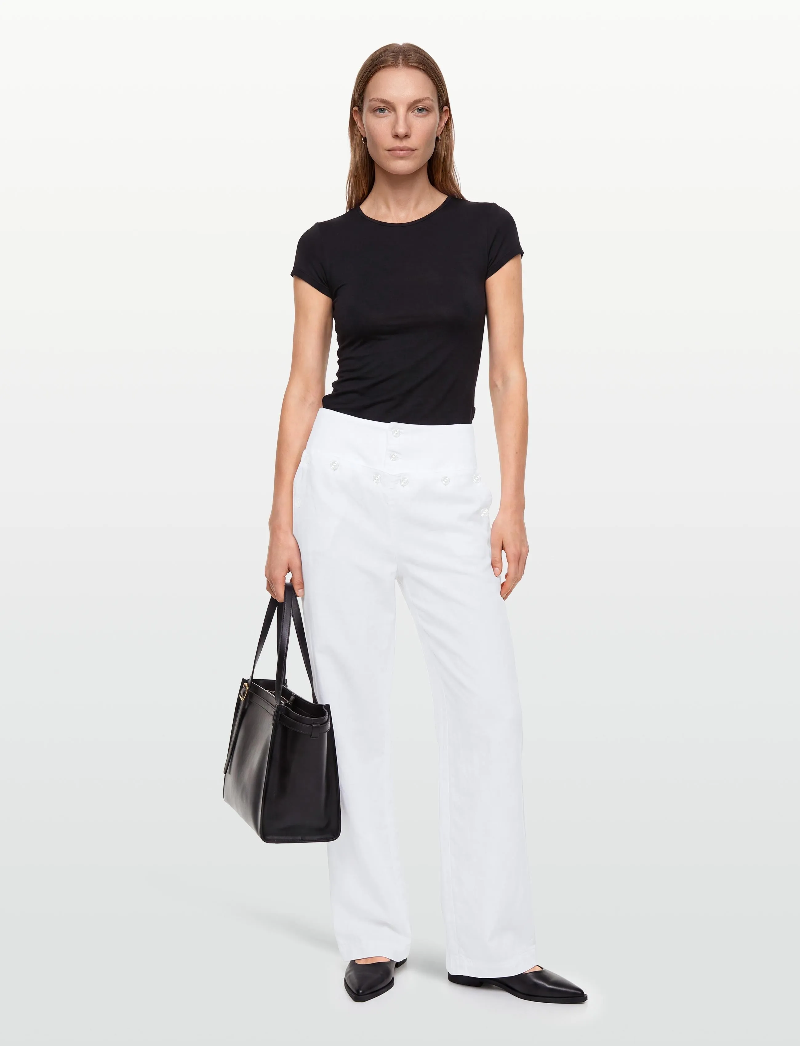 Gimaguas Anna Trousers - Byxor - WHITE / white