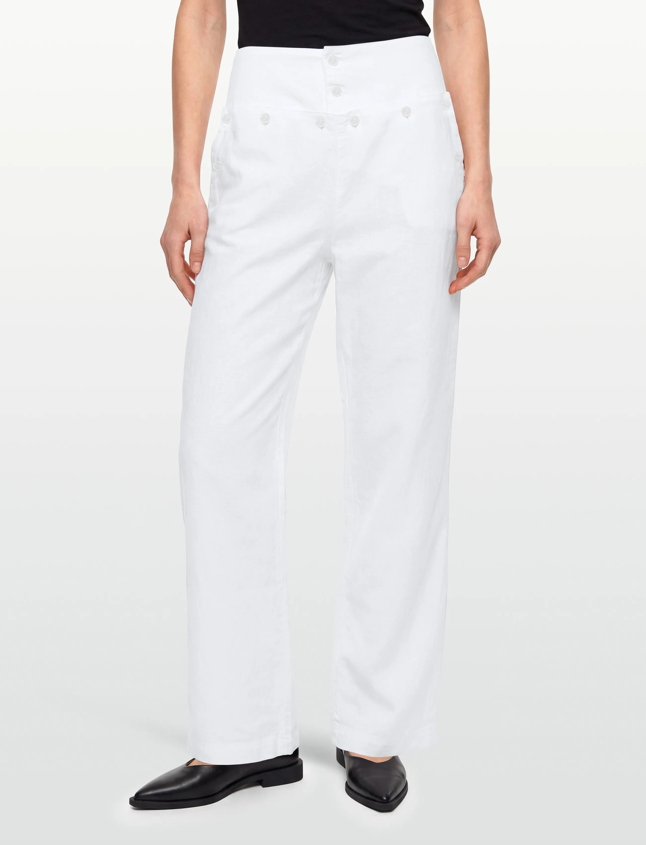 Gimaguas - Anna Trousers - hørbukser - white - 3
