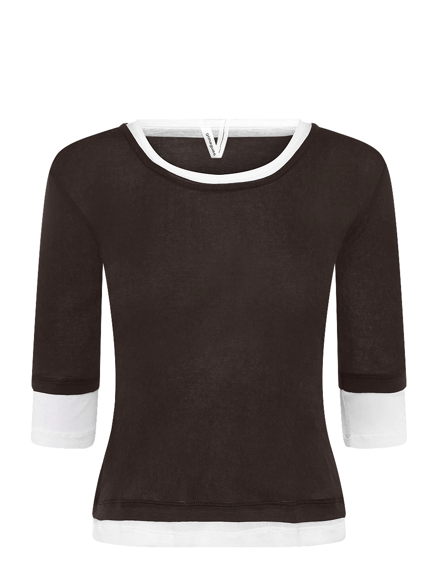 Gimaguas - Gemma Top - langærmede toppe - brown - 0