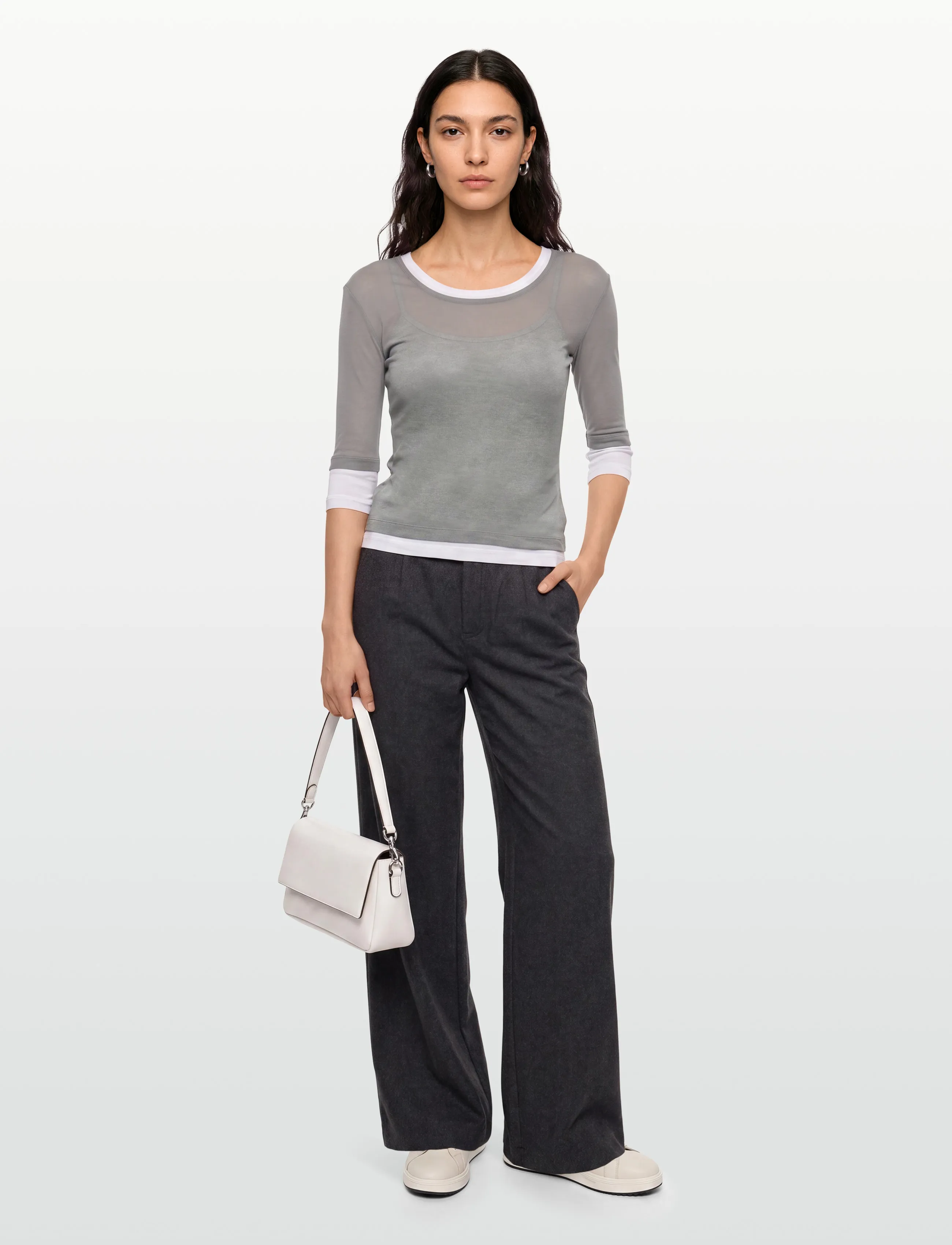 Gimaguas Gemma Top - Langärmlige Tops - GREY / grey