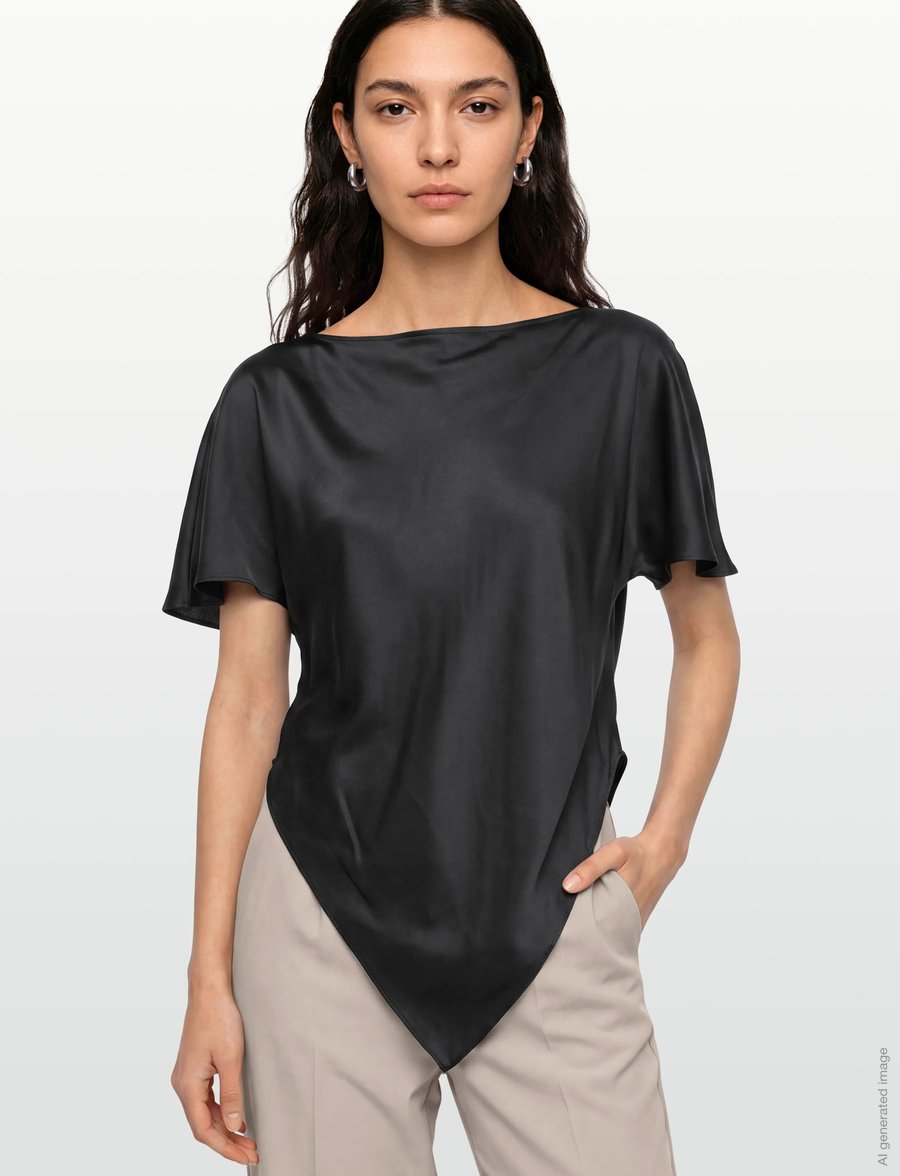 Gimaguas - Trikon Top - kurzärmelige blusen - black - 3