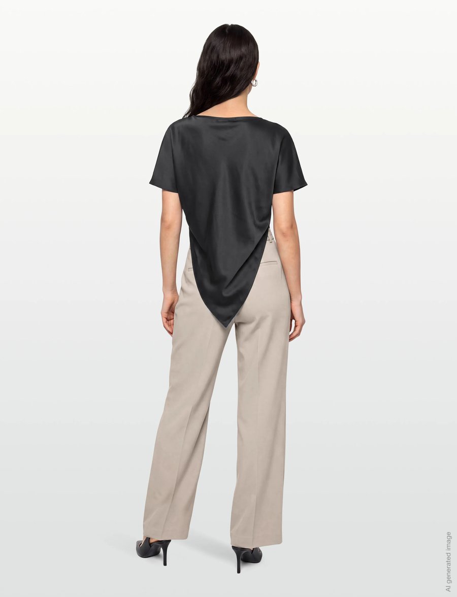 Gimaguas - Trikon Top - kurzärmelige blusen - black - 4