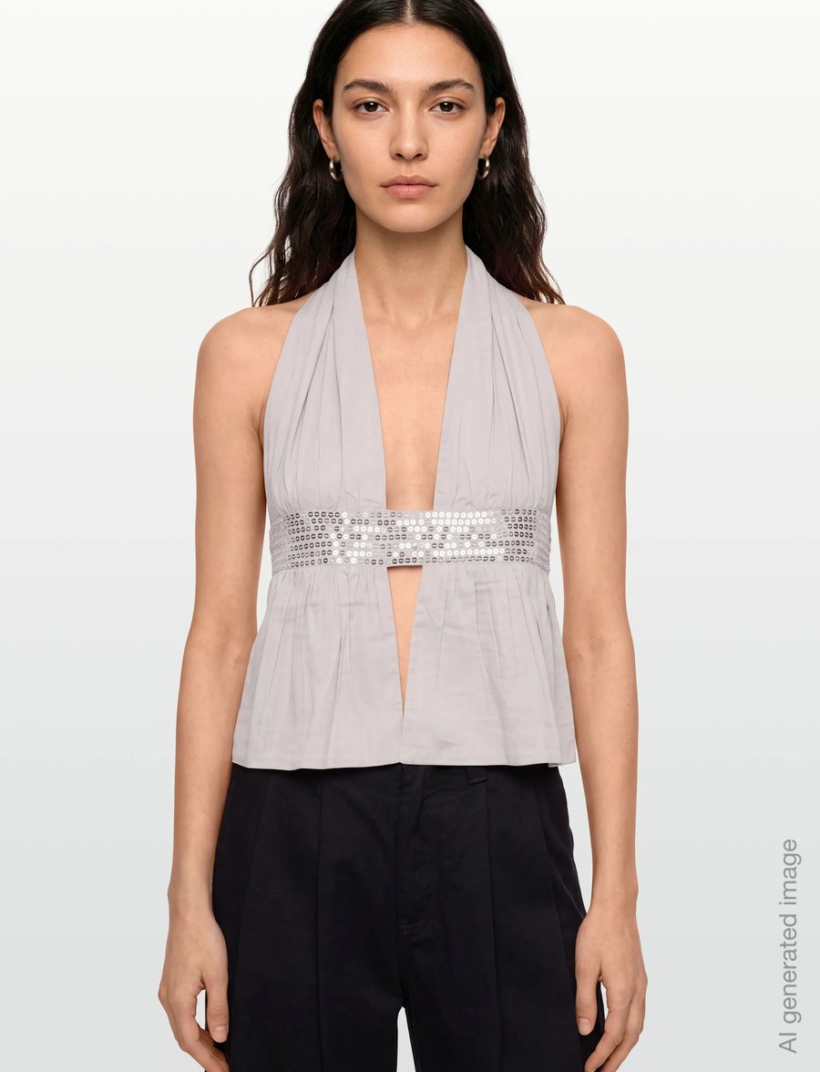 Gimaguas - Infinito Top - crop tops - grey - 3