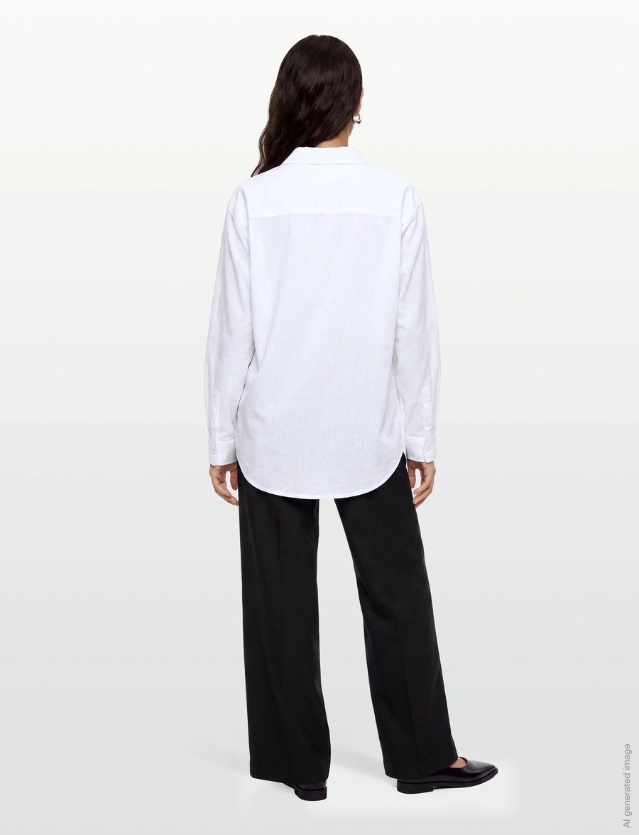 Gimaguas - Alfred Oversized Shirt - langärmlige hemden - white - 4