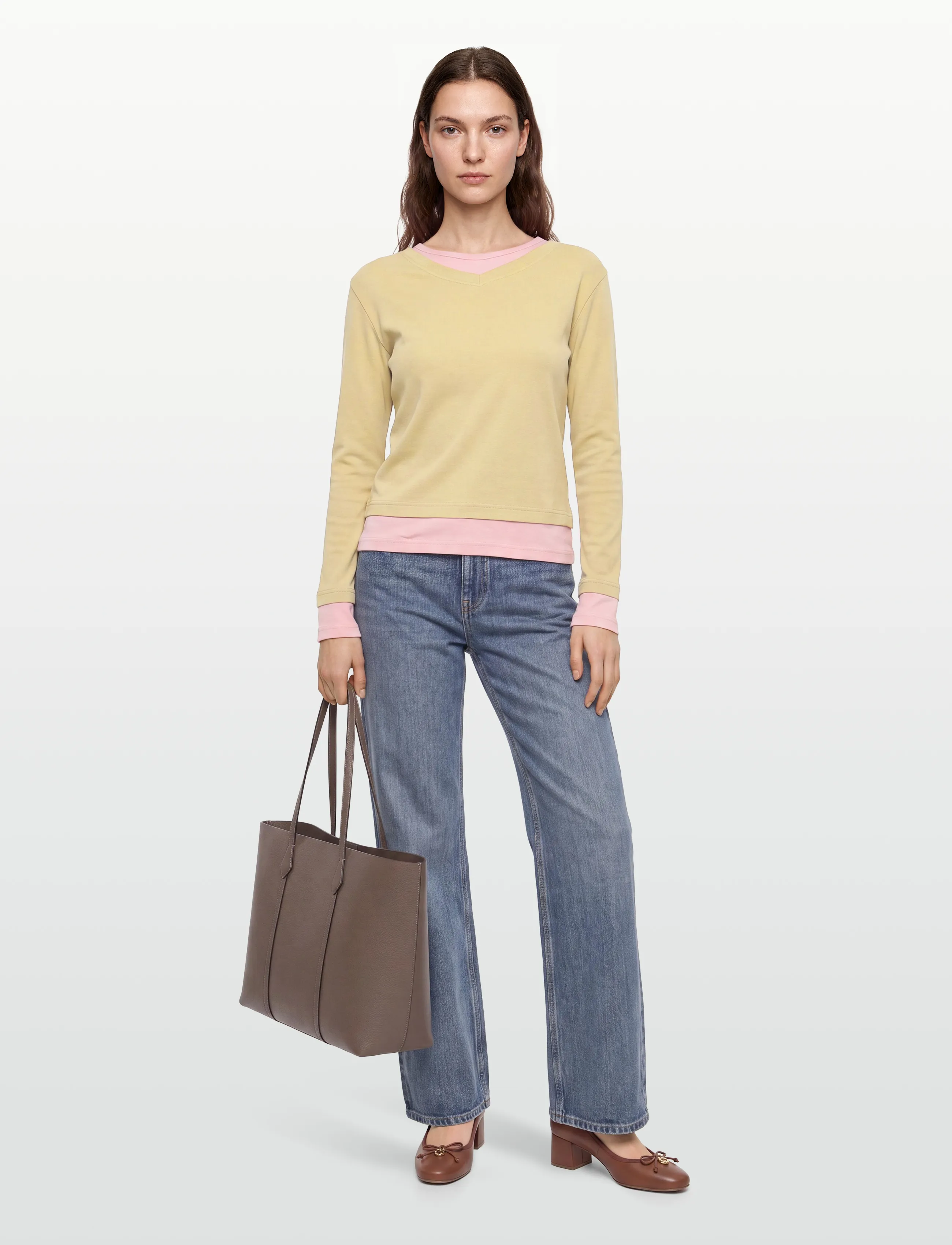 Gimaguas Samm T-Shirt, XS, Beige, T-Shirts & Toppe > Langærmede, Dame