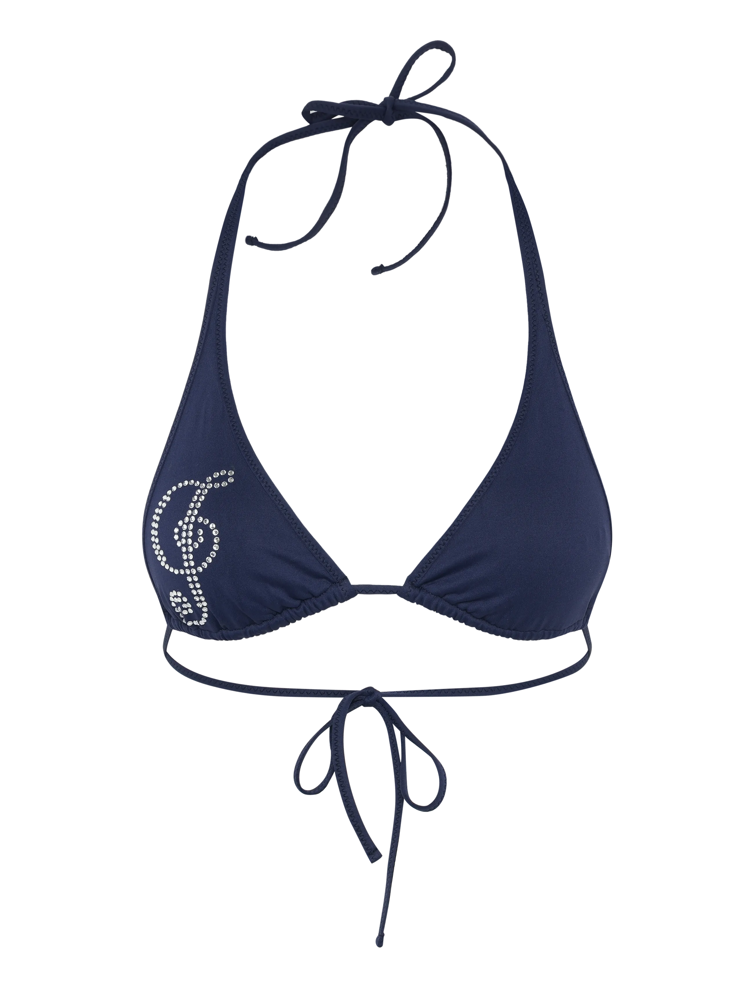 Gimaguas Sol Bikini Top, Kvinder, Halterneck Bikinioverdel, Navy, Str: XS