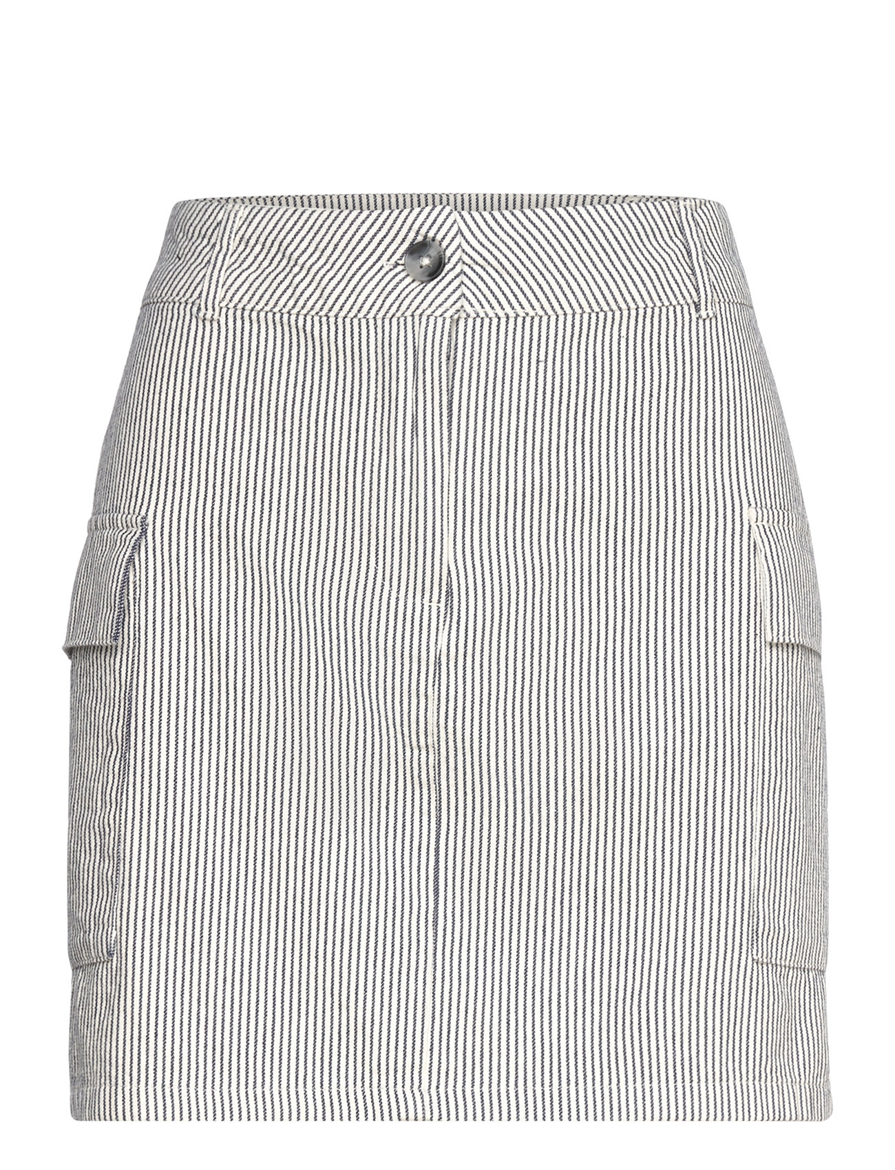 Gina Tricot Striped Skirt - White - XS