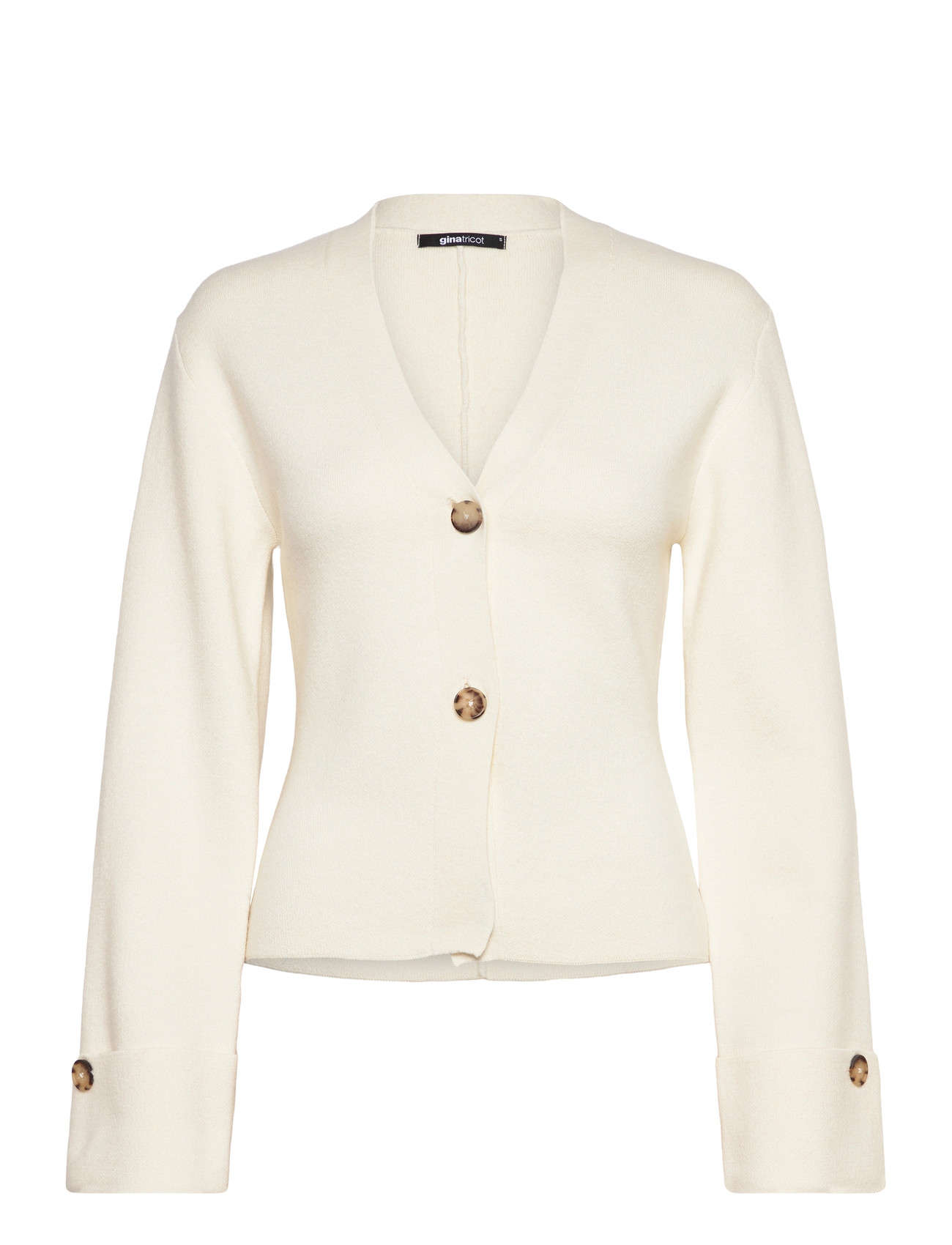 Gina Tricot Knitted Sculptured Cardigan - Cream - M 1