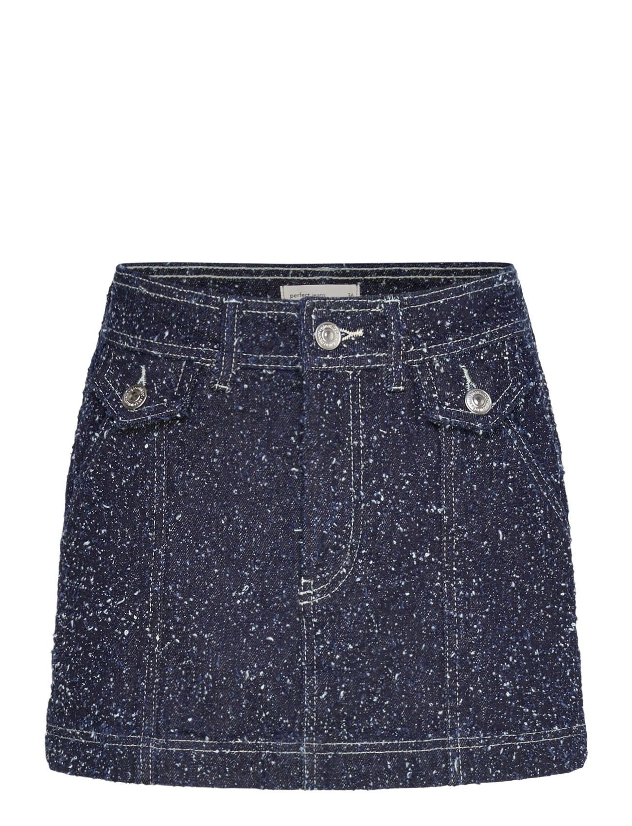 Gina Tricot Boucle Denim Skirt - Blue - 32
