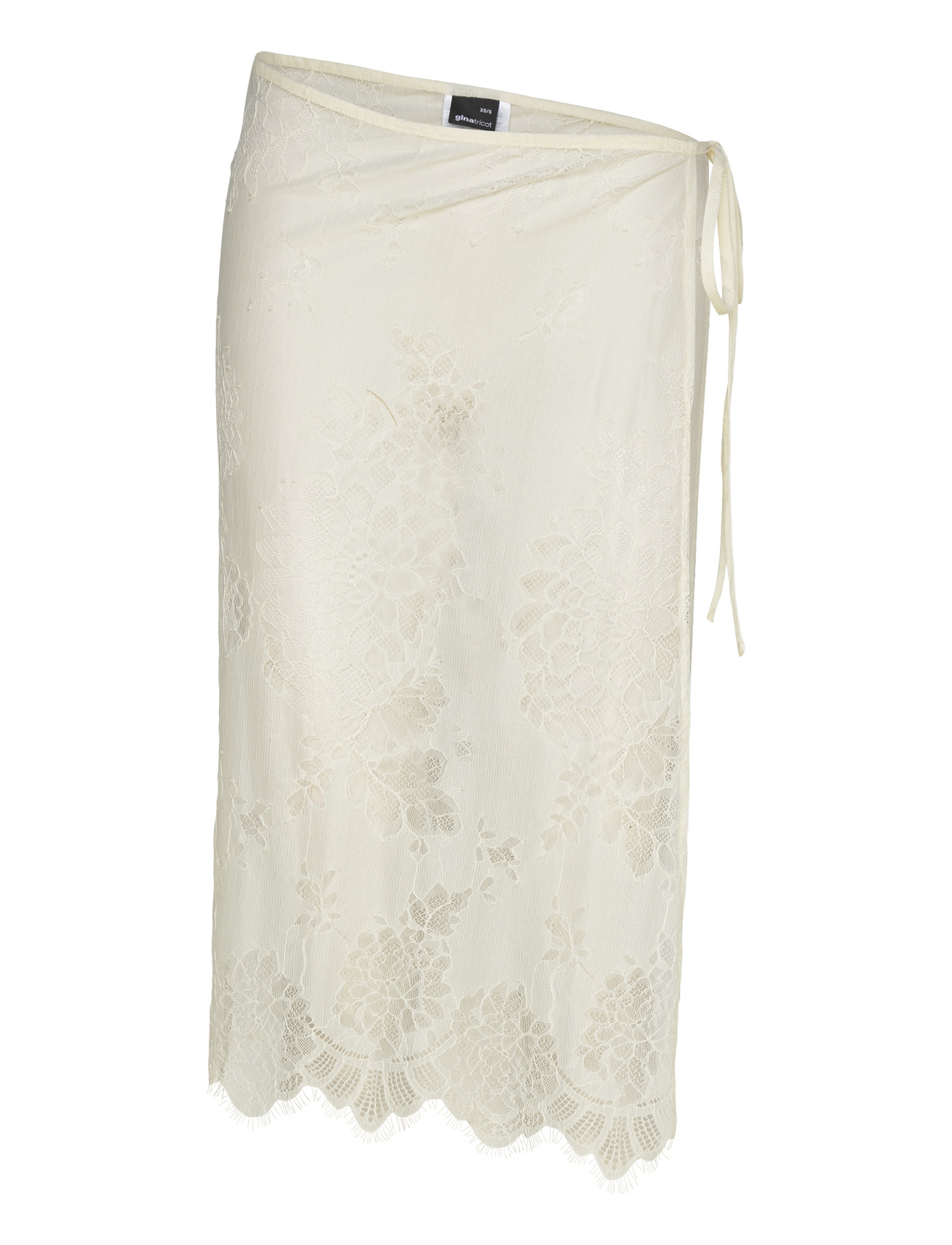 Gina Tricot Lace Apron Skirt - Cream - XS/S