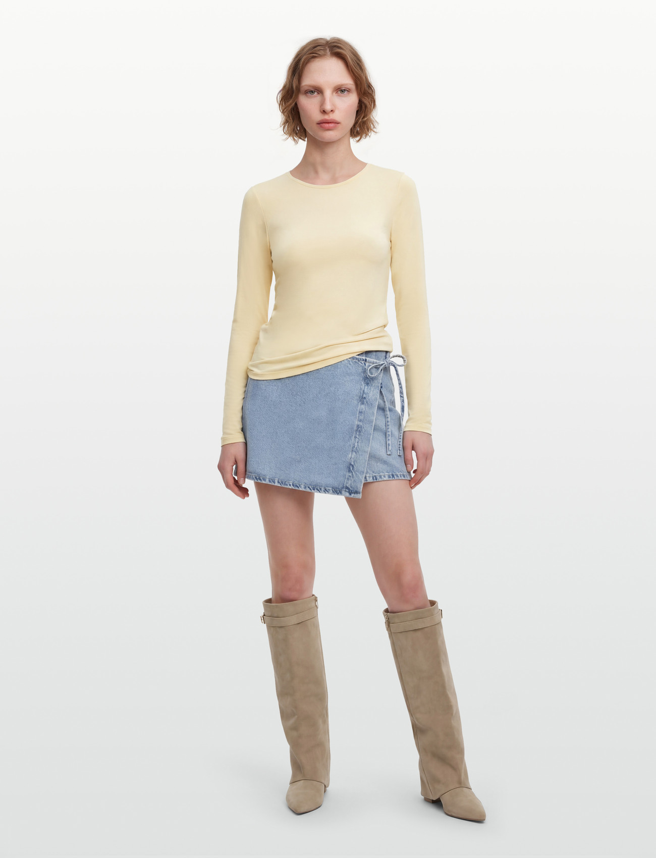 Gina Tricot Slim Fit Long Sleeve Top - - XXS 1