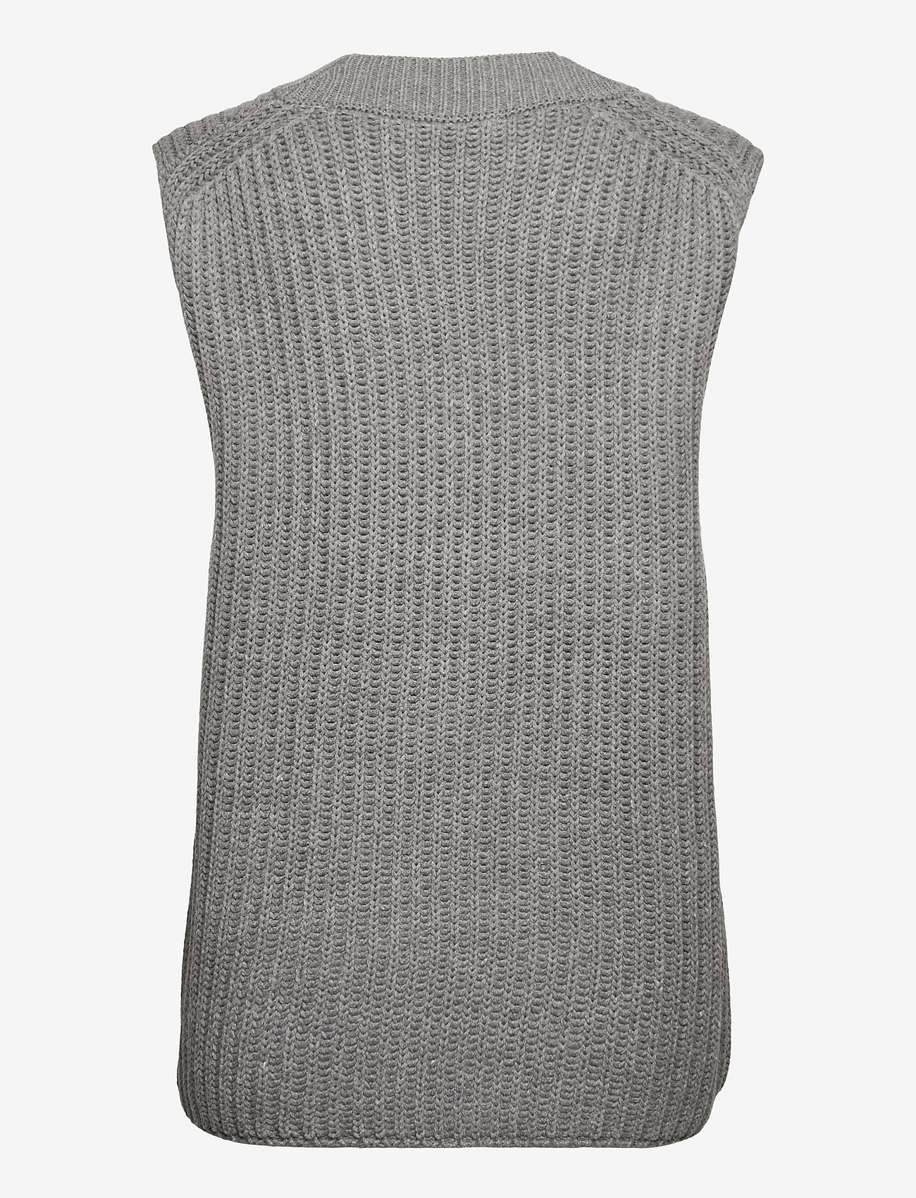 Gina Tricot - Harper knitted vest - down- & padded jackets - grey melange (8181) - 1