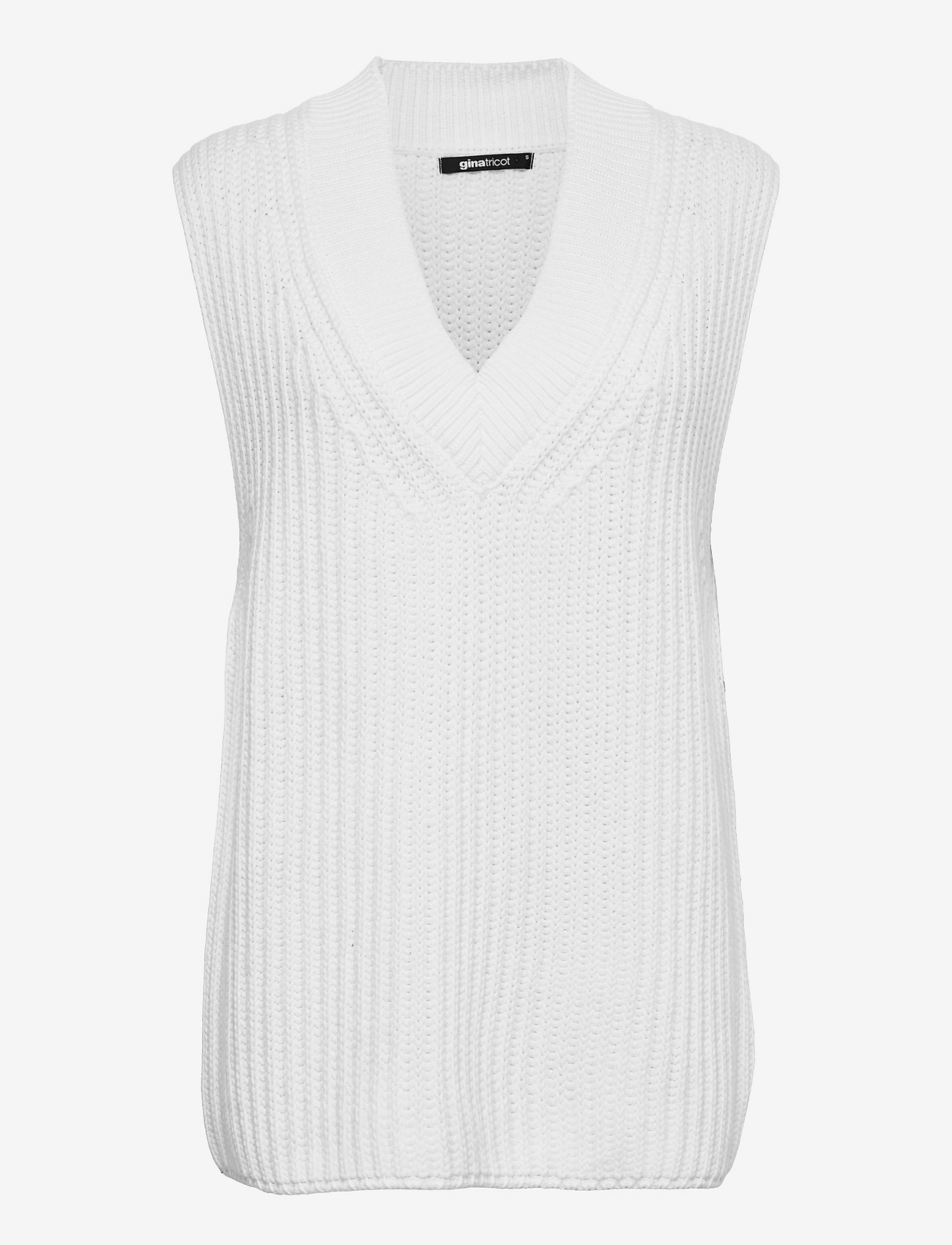 Gina Tricot - Harper knitted vest - down- & padded jackets - offwhite - 0
