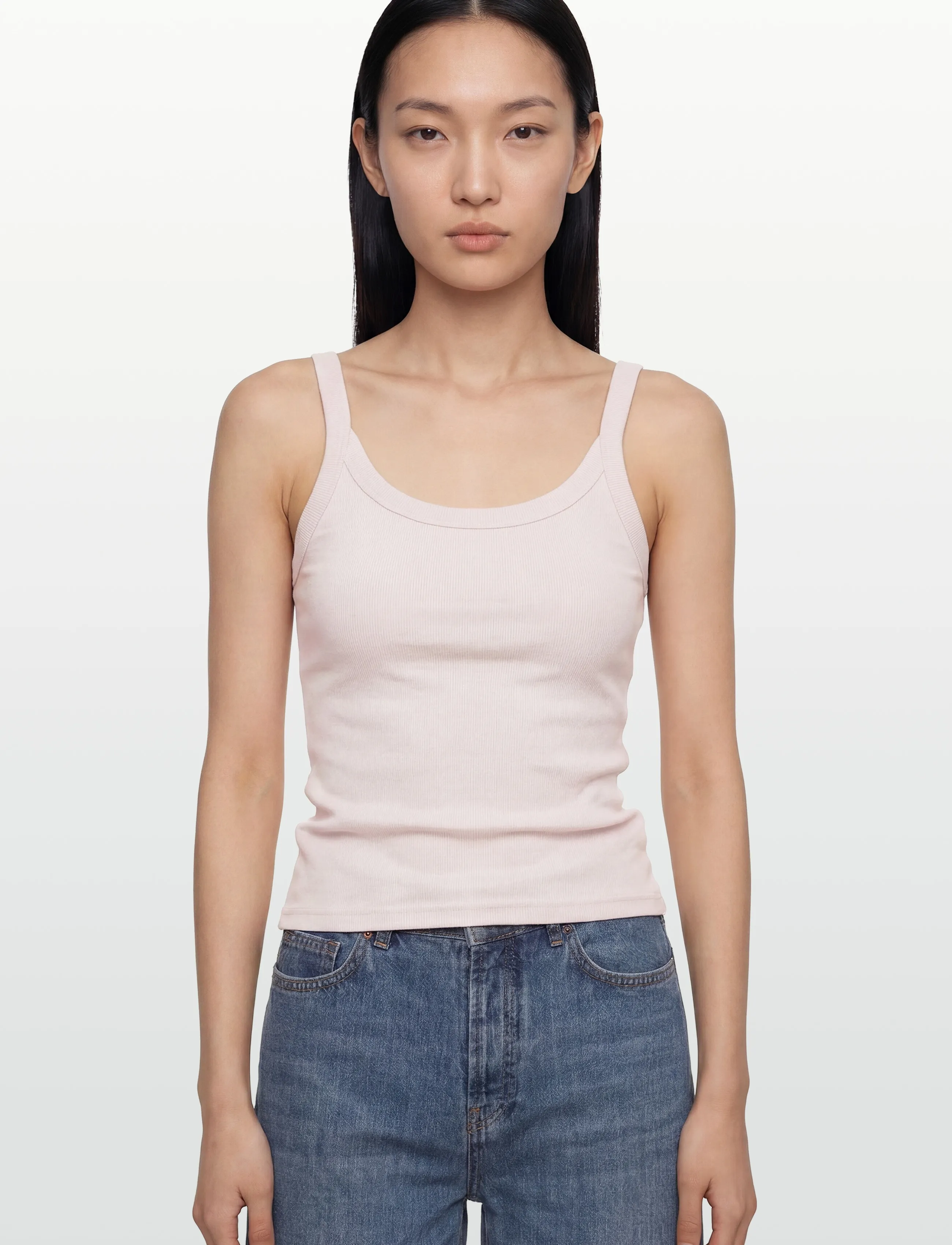 Gina Tricot - Basic rib singlet - tanktops - orchid tint - 3