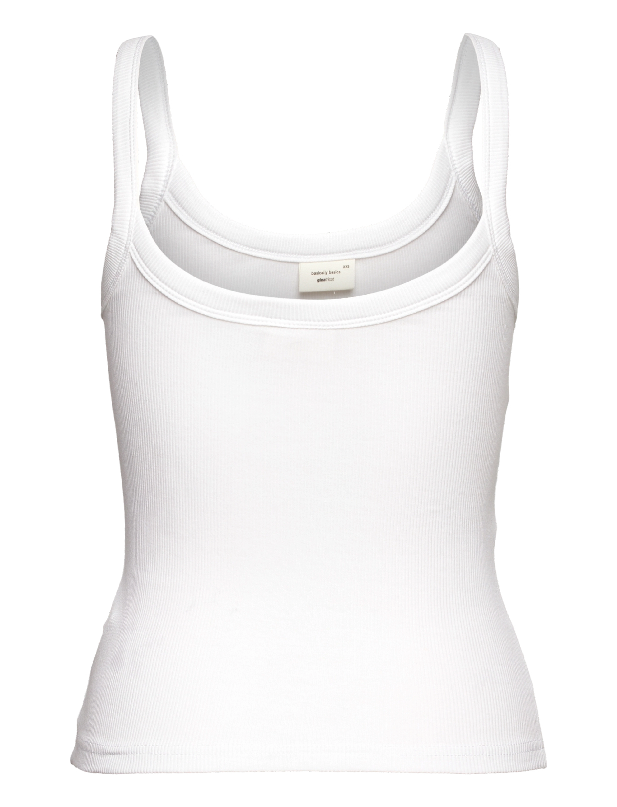 Gina Tricot - Basic rib singlet - white - 1