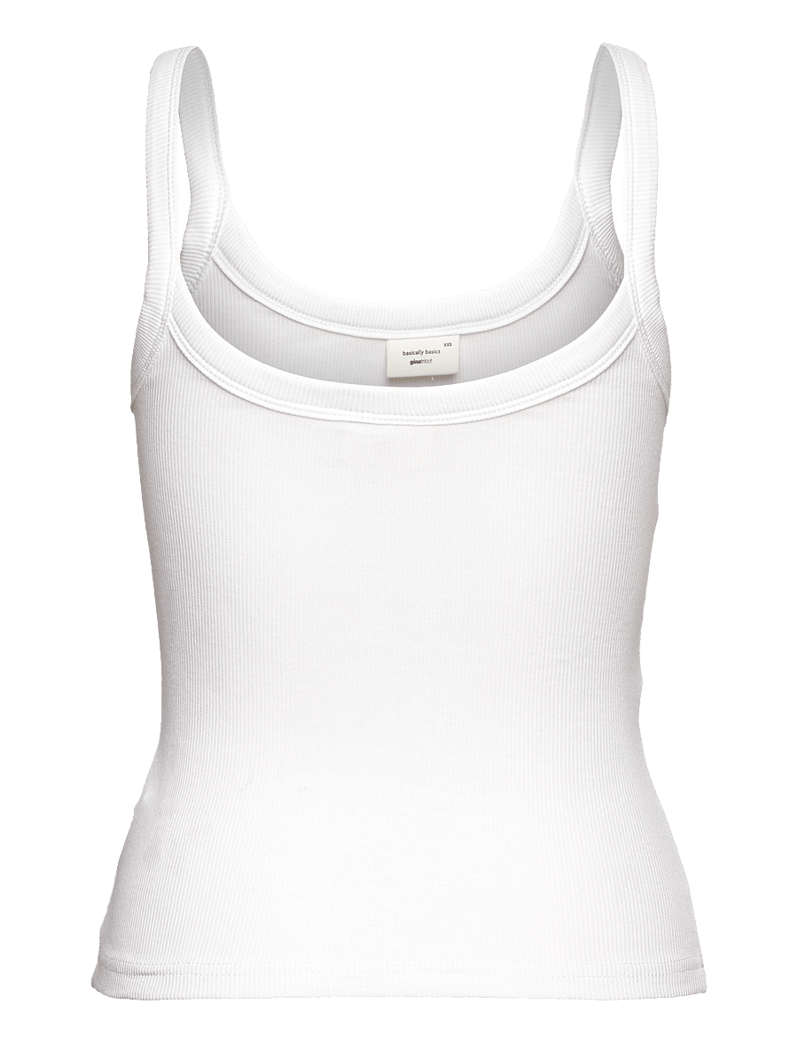 Gina Tricot - Basic rib singlet - white - 1