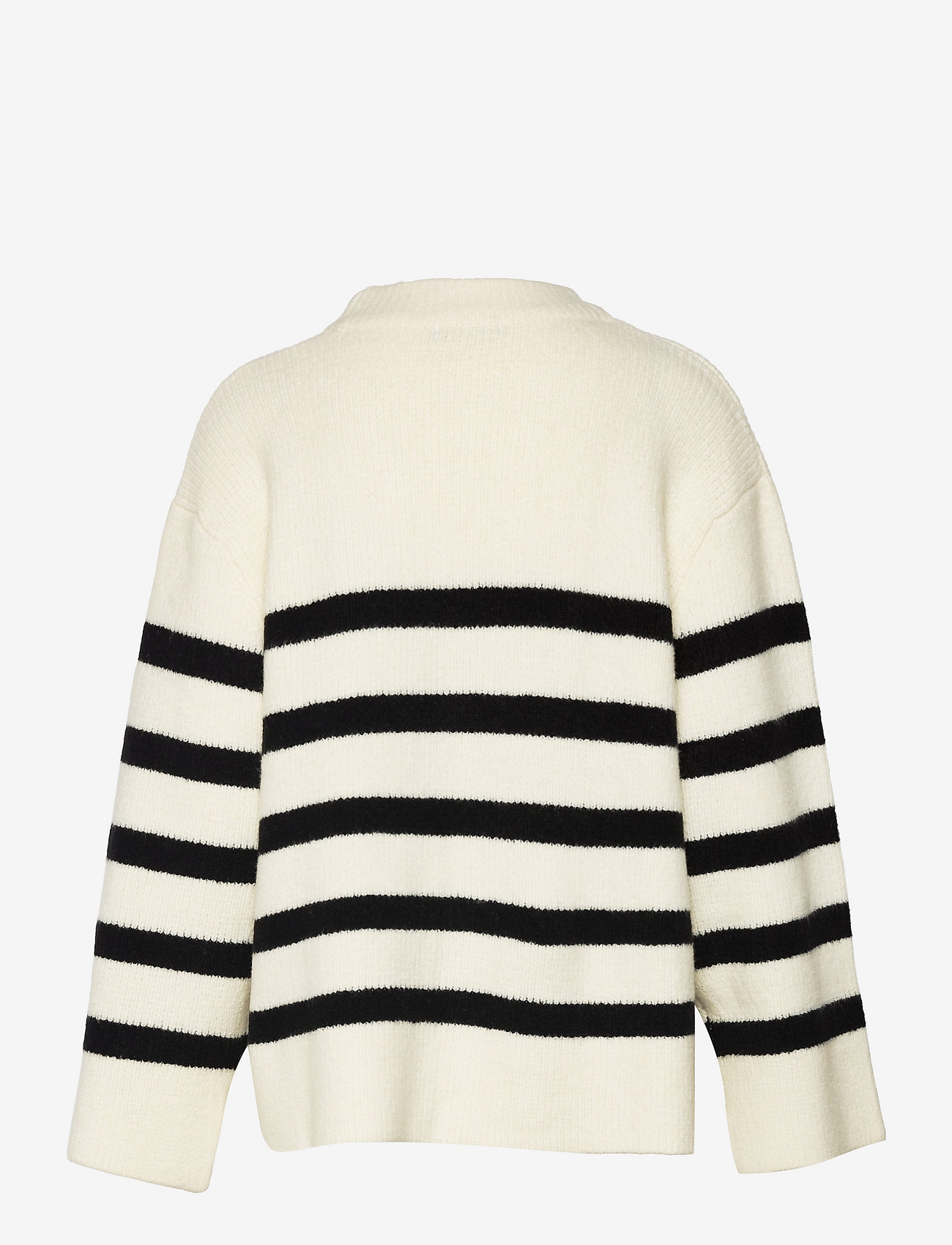 Gina Tricot - Alba knitted sweater - black/w white (1283) - 1