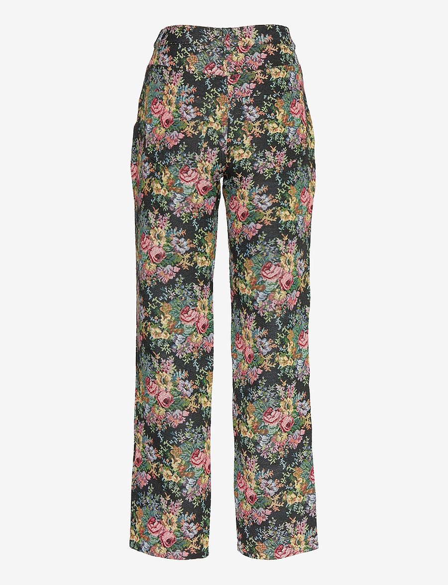 Gina Tricot - Sally jaquard trousers - straight leg hosen - jaquard (9412) - 1