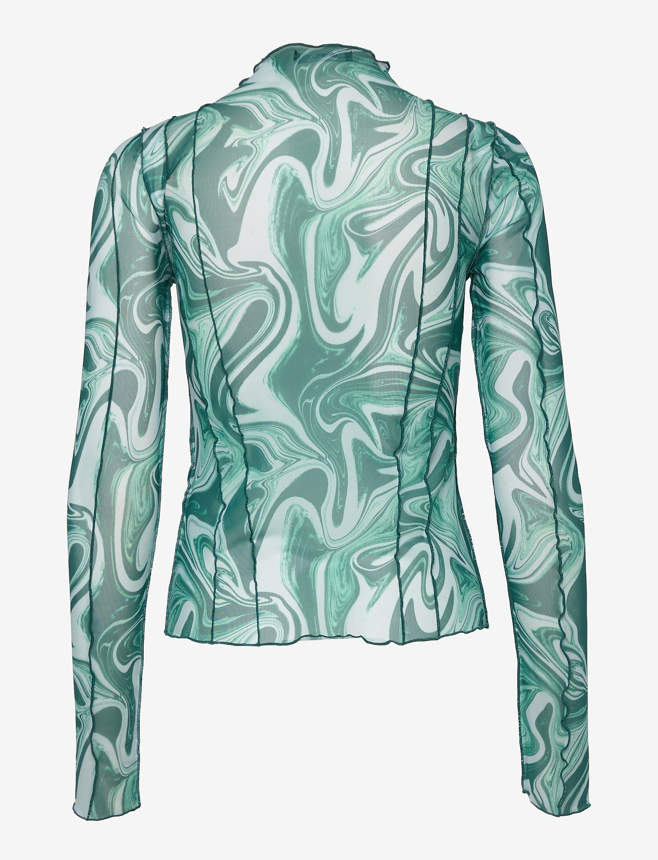 Gina Tricot - Rebecca mesh top - teal green (6266) - 1