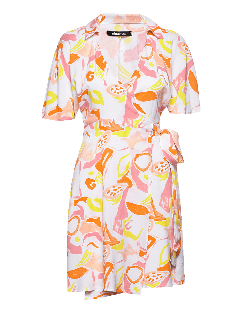 Gina Tricot - Doris short dress - slå-om-kjoler - summer pastels - 0