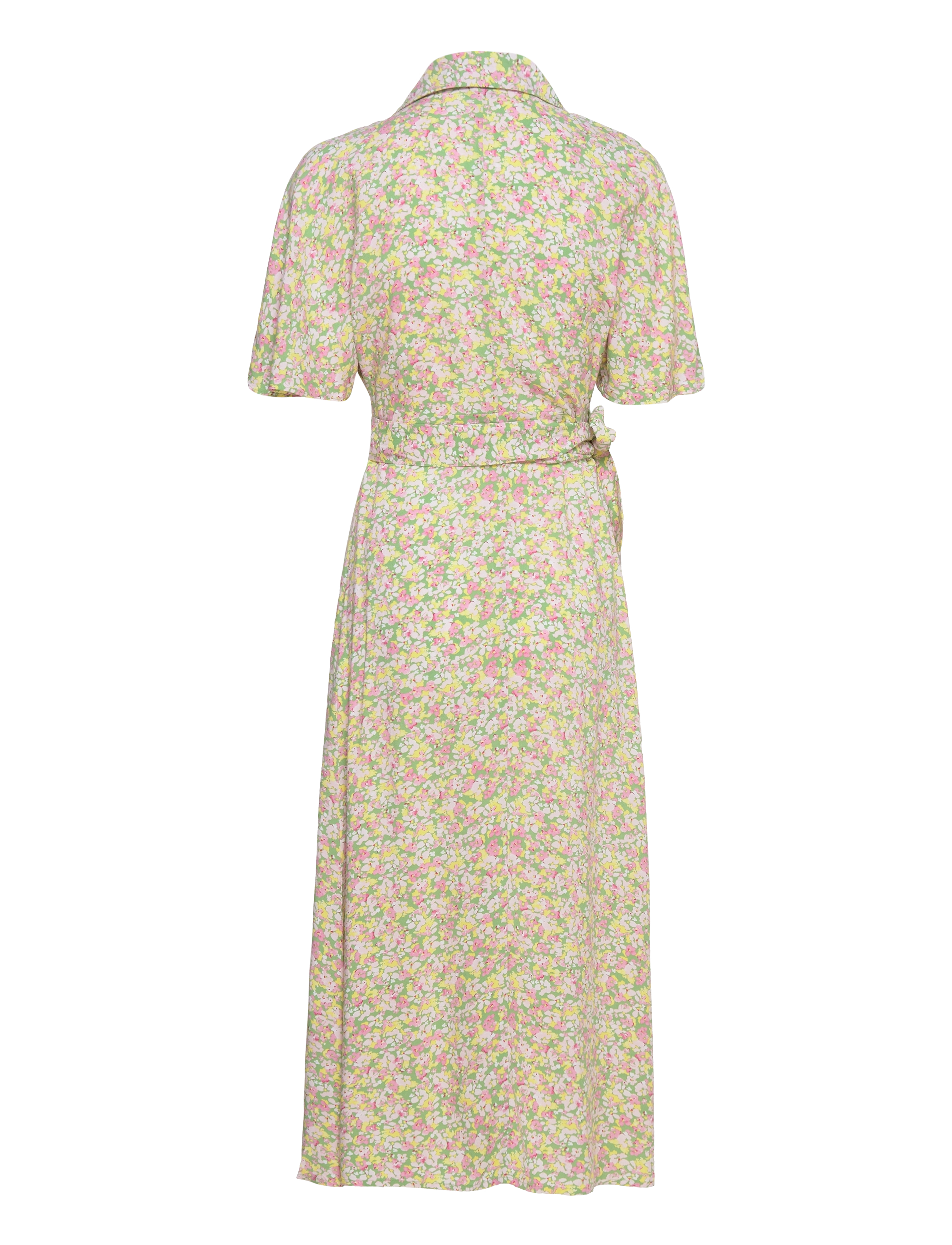 Gina Tricot - Doris long dress - lime flower (6465) - 1