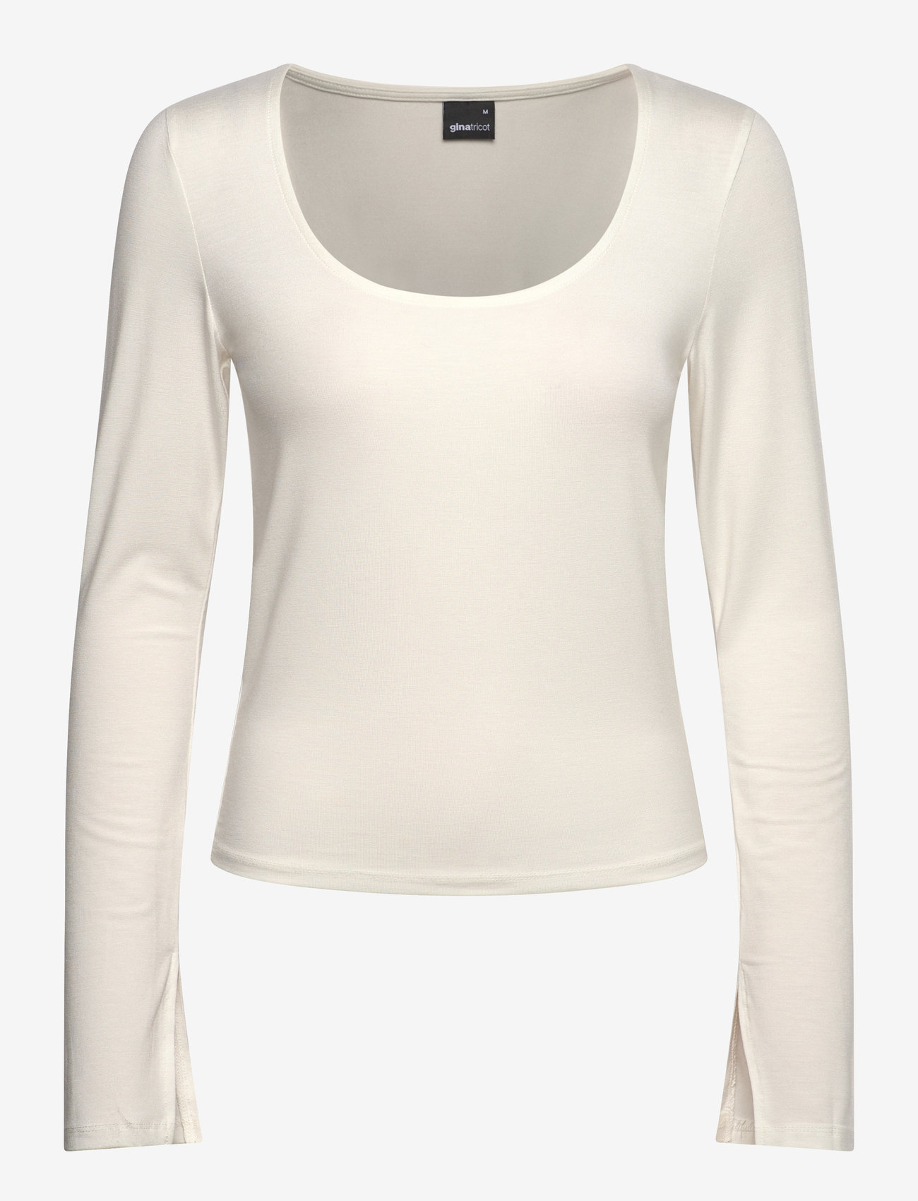 Gina Tricot - Soft touch jersey top - pikkade varrukatega alussärgid - offwhite - 0